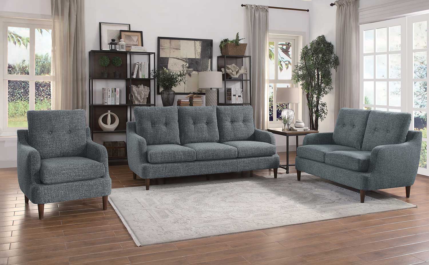Homelegance Cagle Sofa Set - Gray