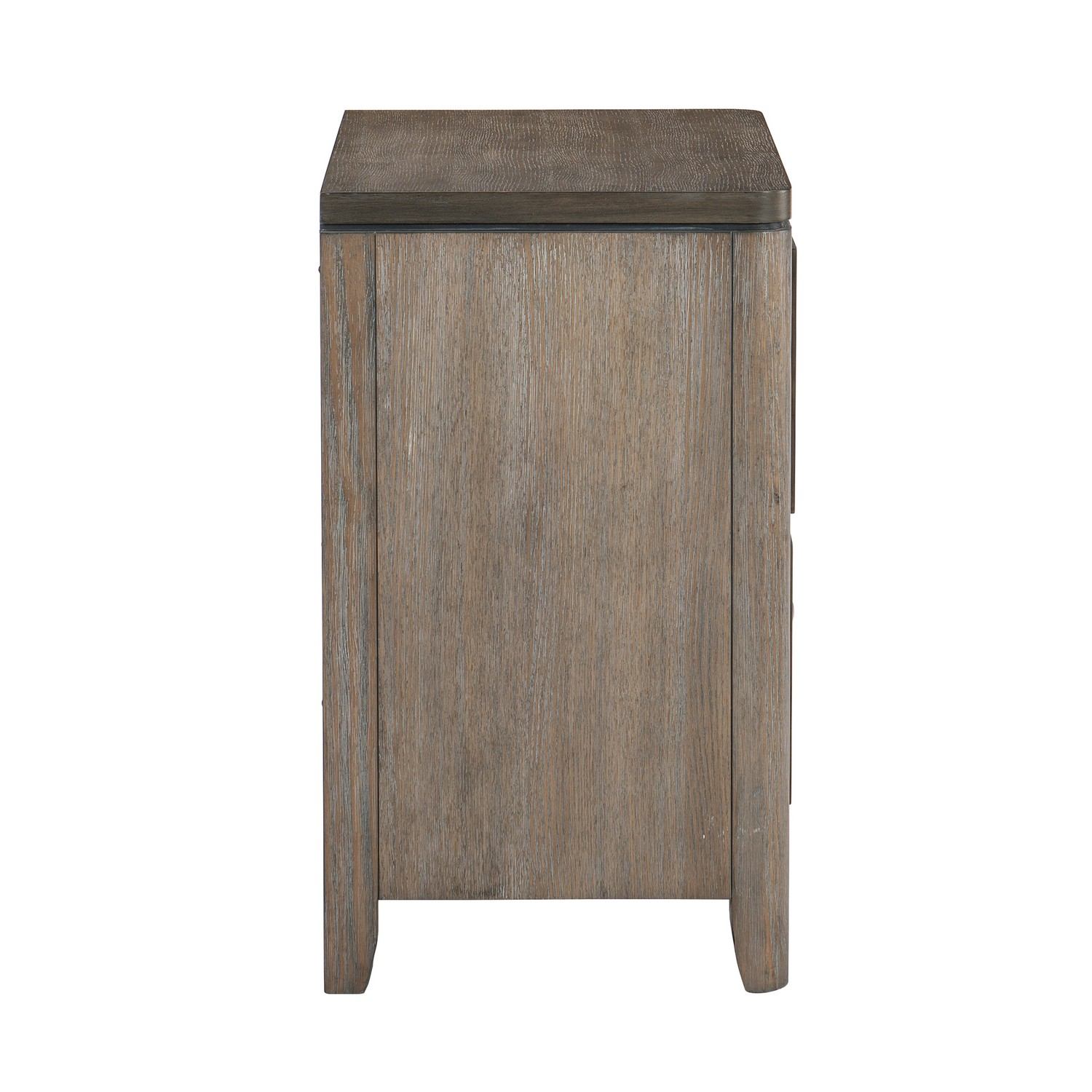 Homelegance Newell Night Stand - Two-tone finish: Brown and Gray