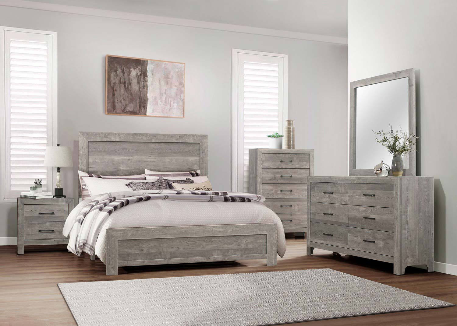Homelegance Corbin Bedroom Set - Gray