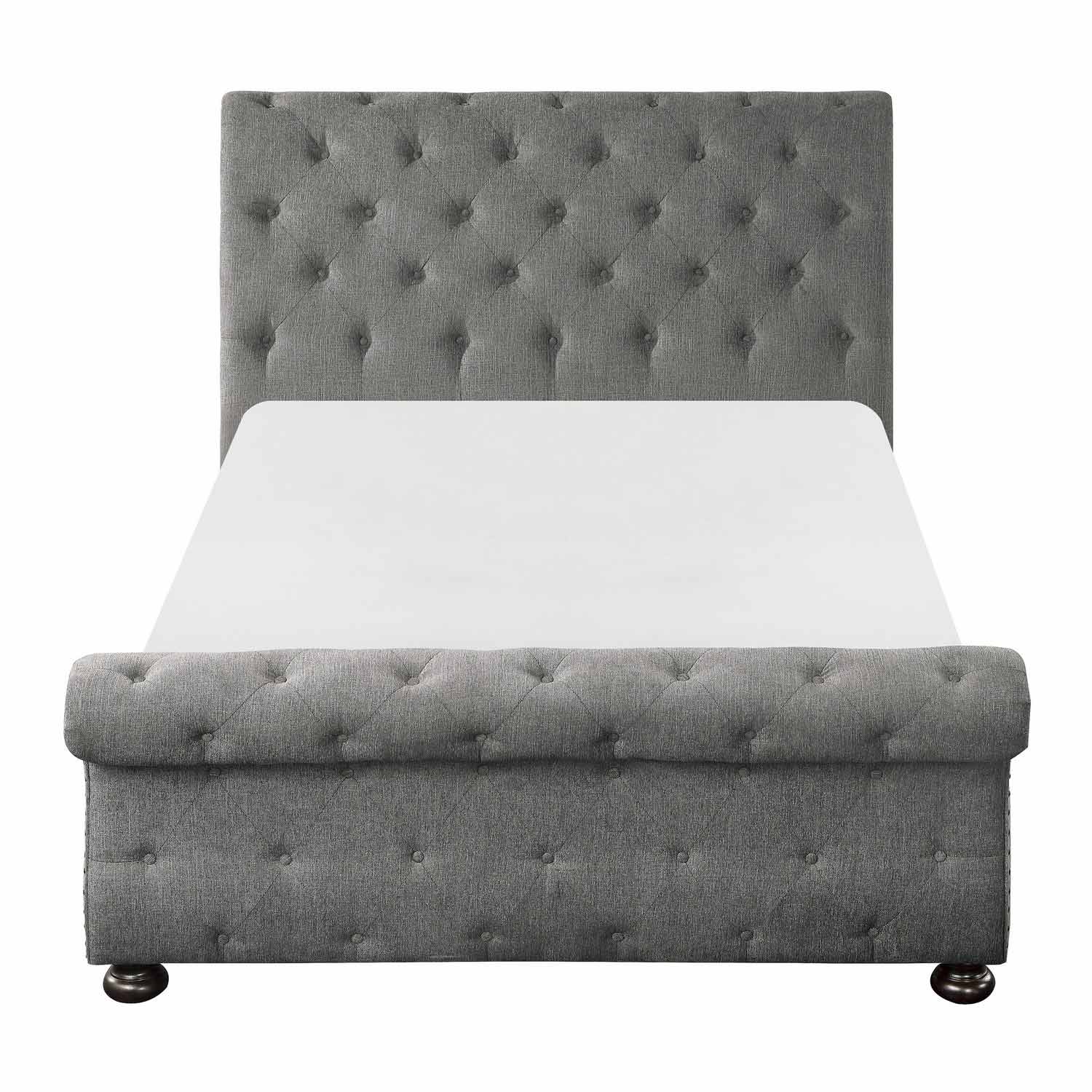 Homelegance Crofton Tufted Bed - Gray