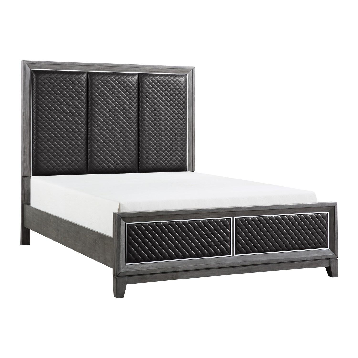 Homelegance West End Bed - Wire-brushed Gray