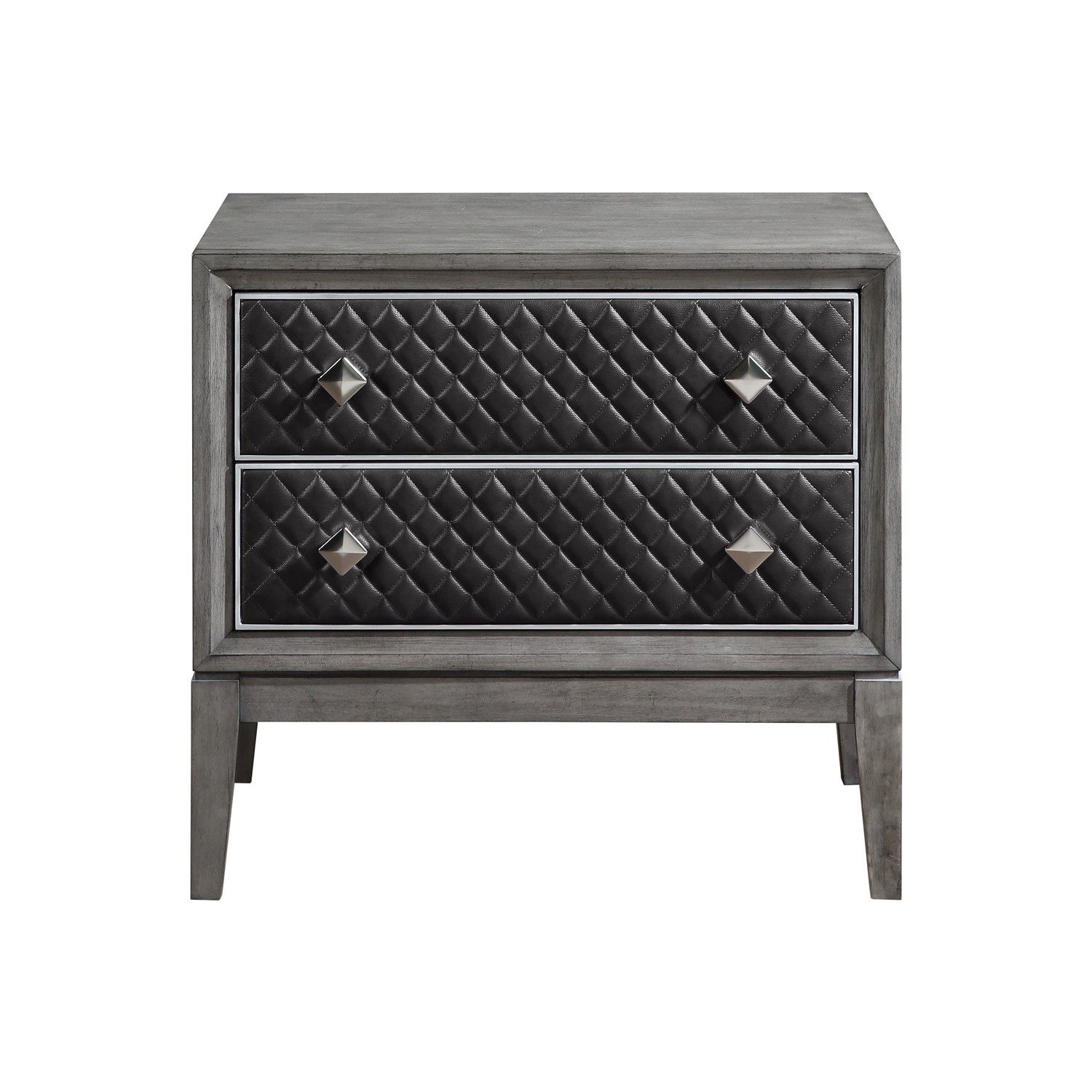 Homelegance West End Night Stand - Wire-brushed Gray
