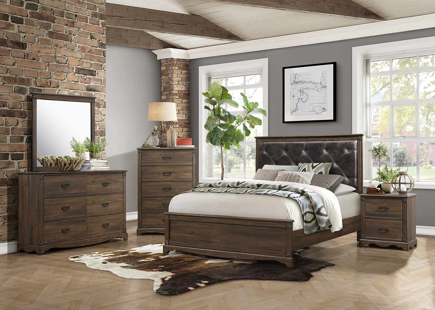 Homelegance Beaver Creek Bedroom Set - Rustic Brown Homelegance Beaver Creek Bedroom Set - Rustic Brown