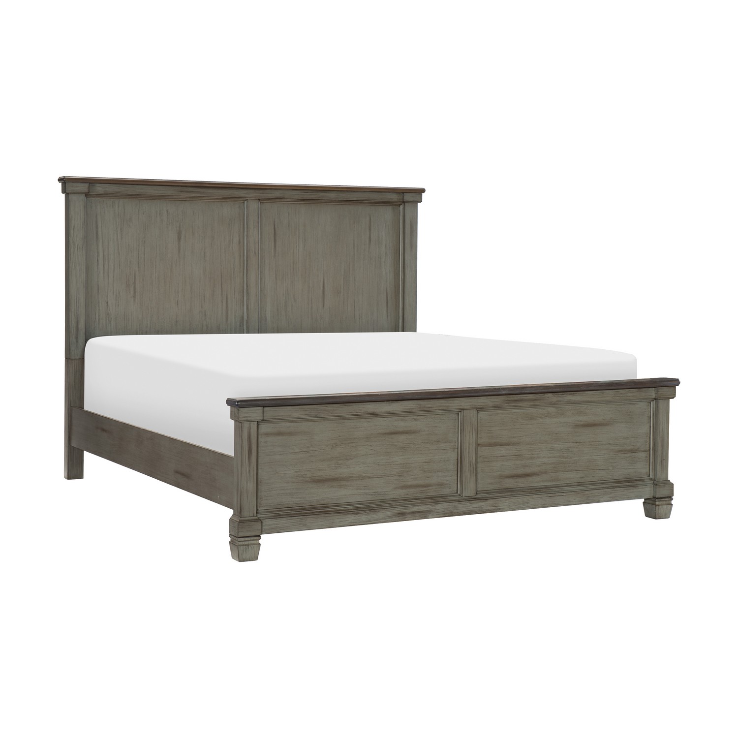 Homelegance Weaver Bed - Two-tone : Antique Gray And Coffee