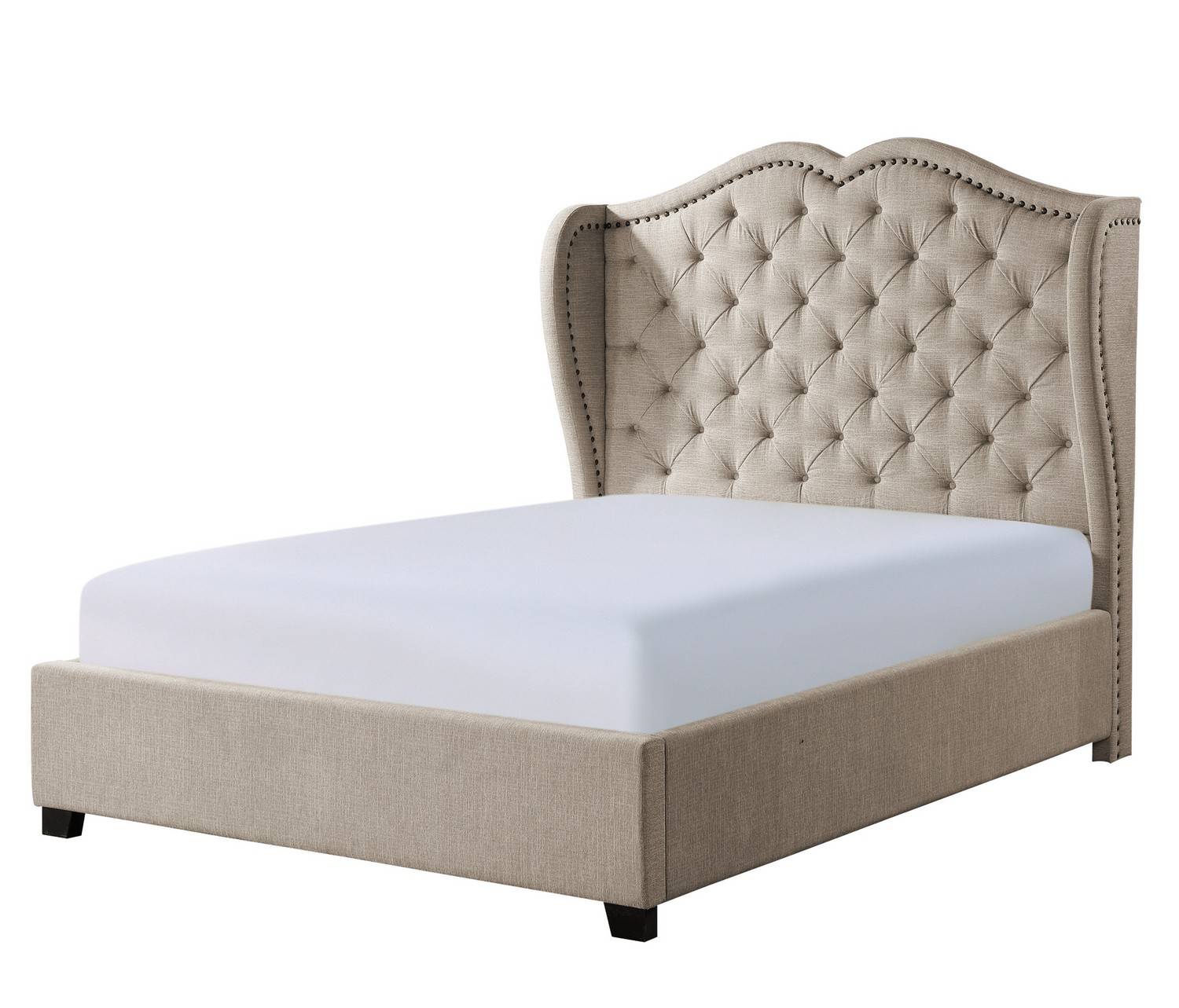 Homelegance Waterlyn Tufted Bed - Neutral Toned