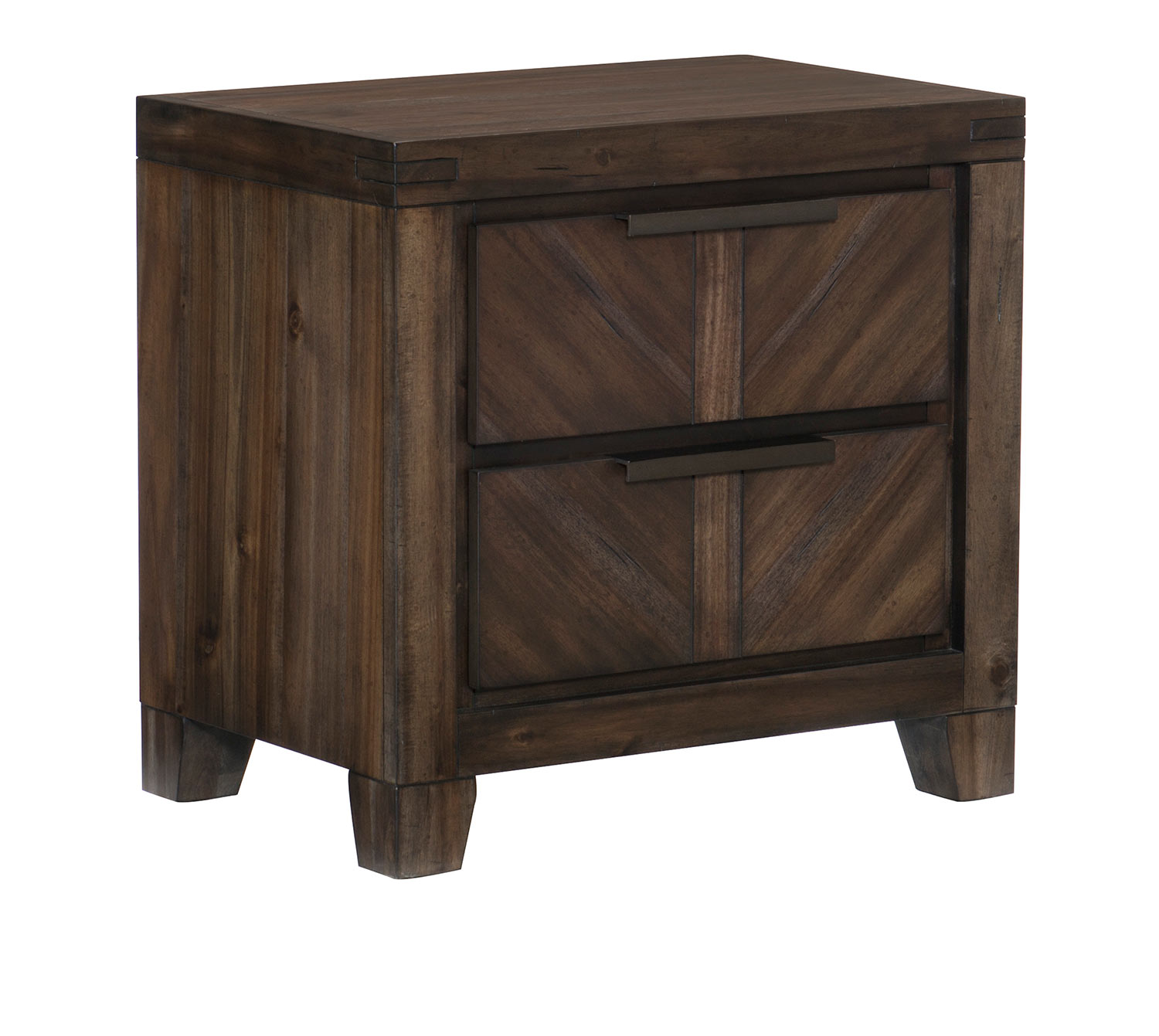 Homelegance Parnell Night Stand - Rustic Cherry