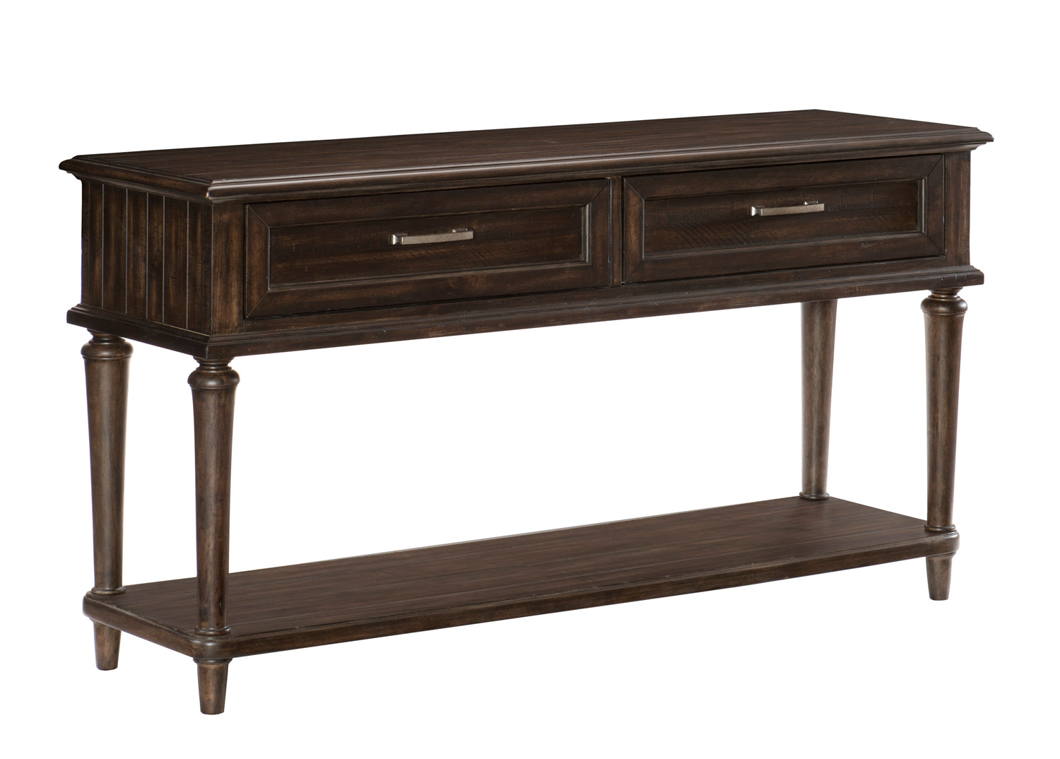 Homelegance Cardano Sofa Table with Two Functional Drawers - Driftwood Charcoal