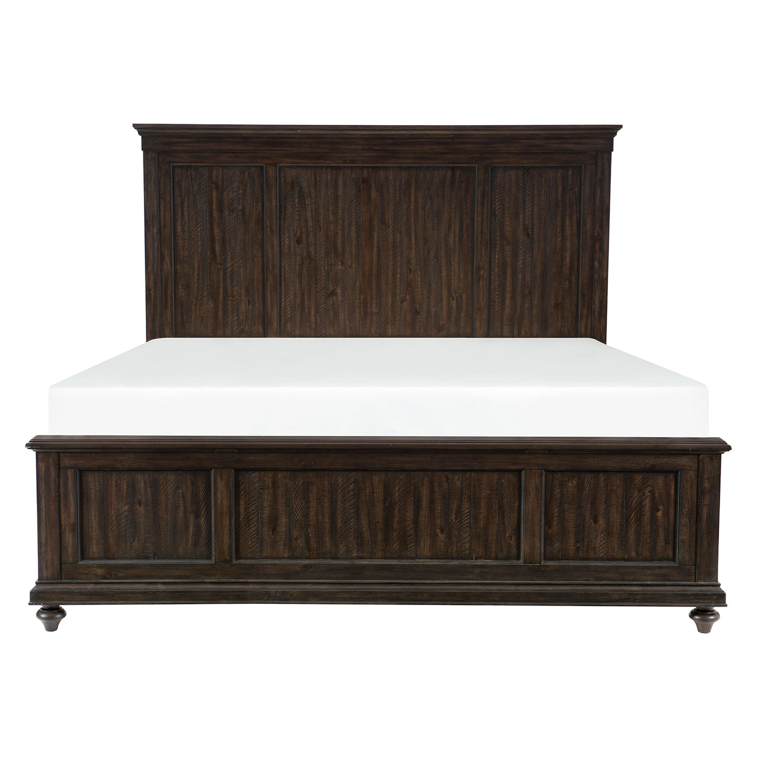 Homelegance Cardano Bed - Driftwood Charcoal over Acacia Solids and Veneers