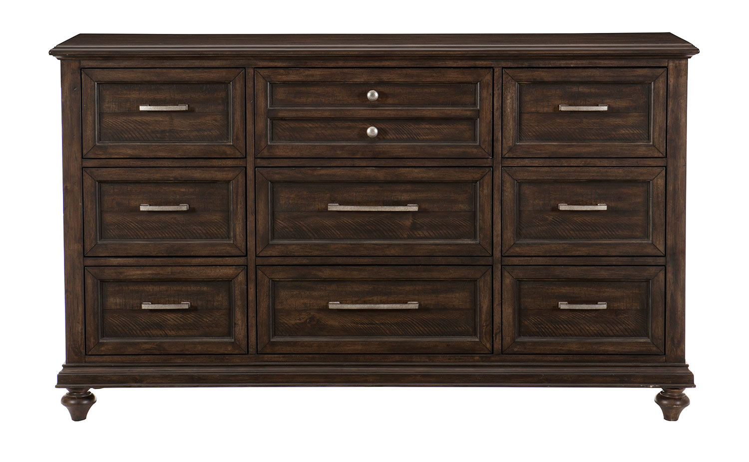 Homelegance Cardano Dresser - Driftwood Charcoal over Acacia Solids and Veneers