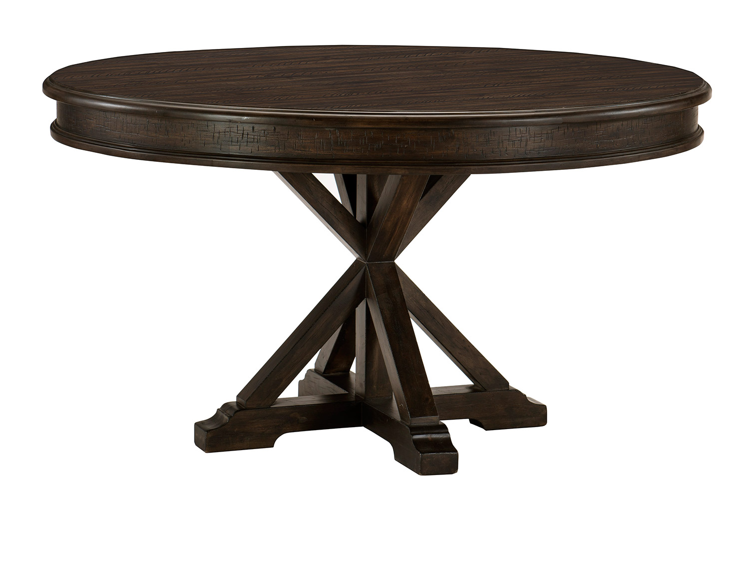 Homelegance Cardano Round Dining Table - Driftwood Charcoal