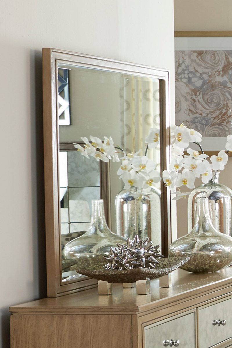 Homelegance Kalette Mirror - Light Oak Homelegance Kalette Mirror - Light Oak