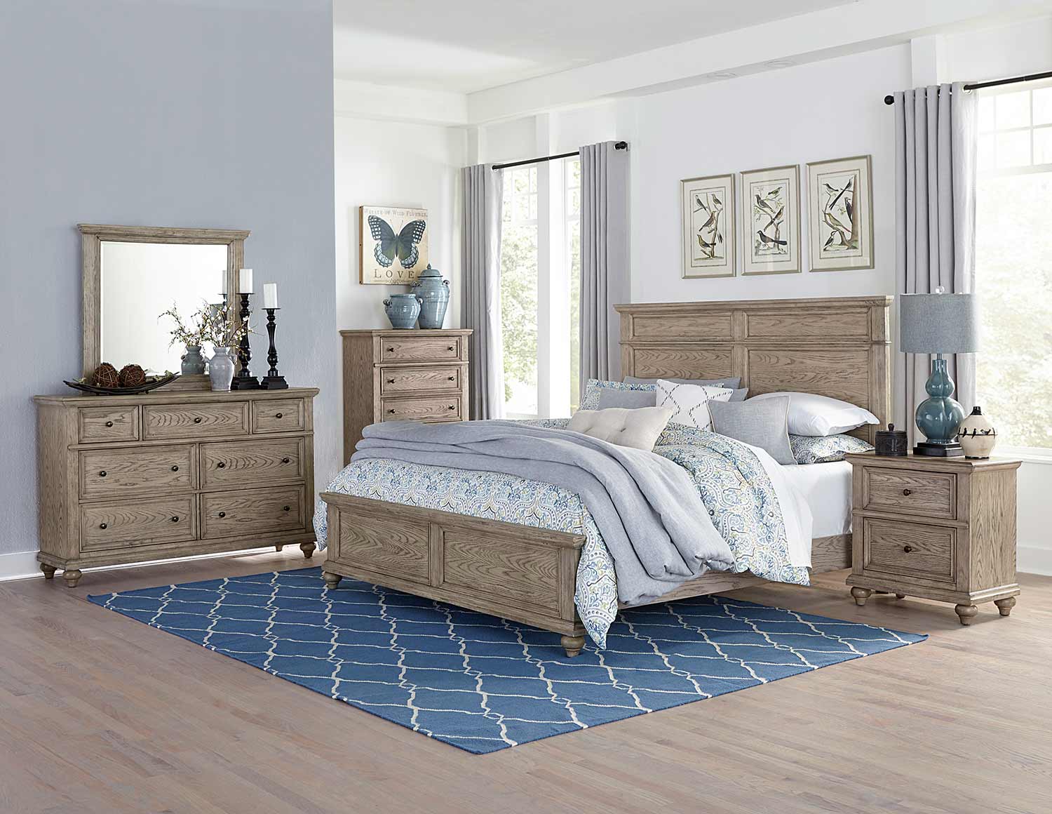 Homelegance Barbour Bedroom Set - Whitewash Homelegance Barbour Bedroom Set - Whitewash