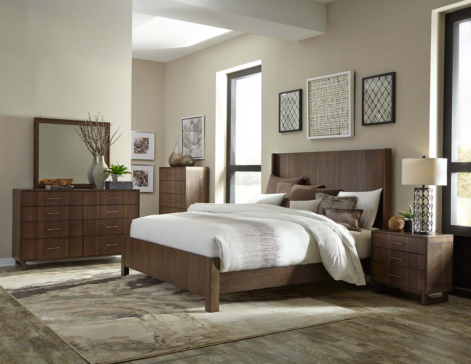 Homelegance Gulfton Bedroom Set - Walnut Homelegance Gulfton Bedroom Set - Walnut