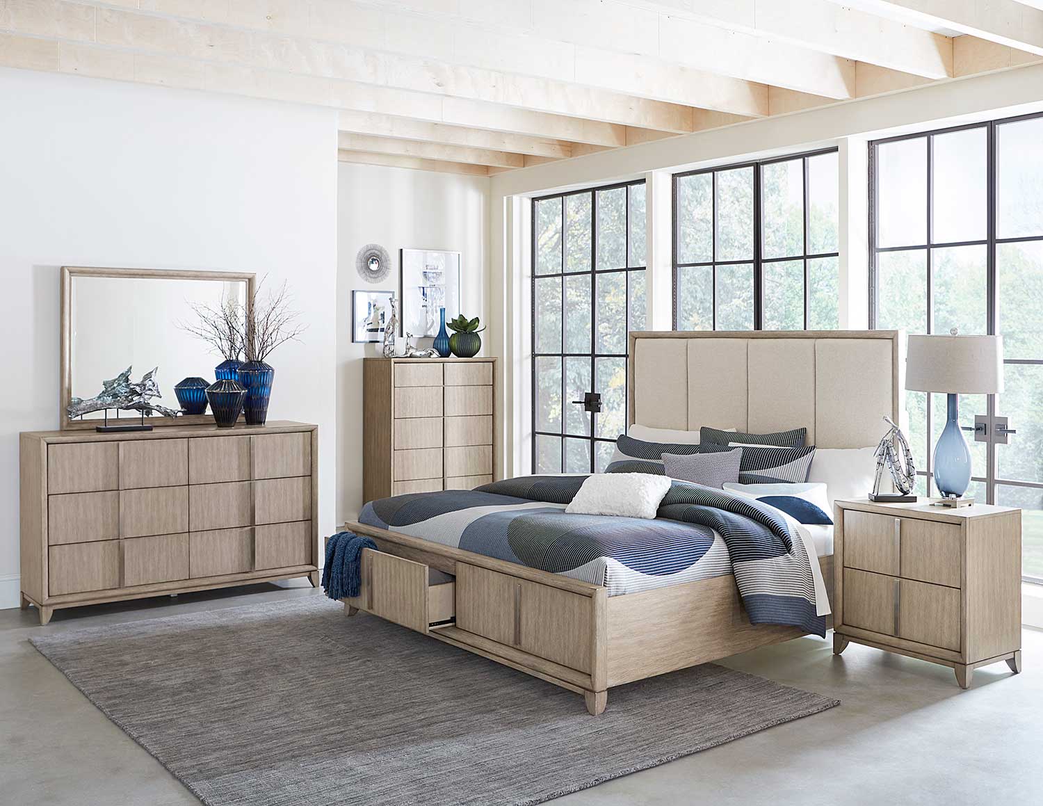 Homelegance McKewen Bedroom Set - Light Gray