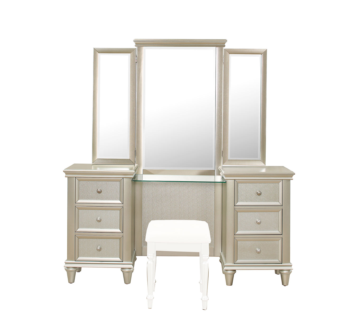Homelegance Celandine Vanity Dresser with Mirror