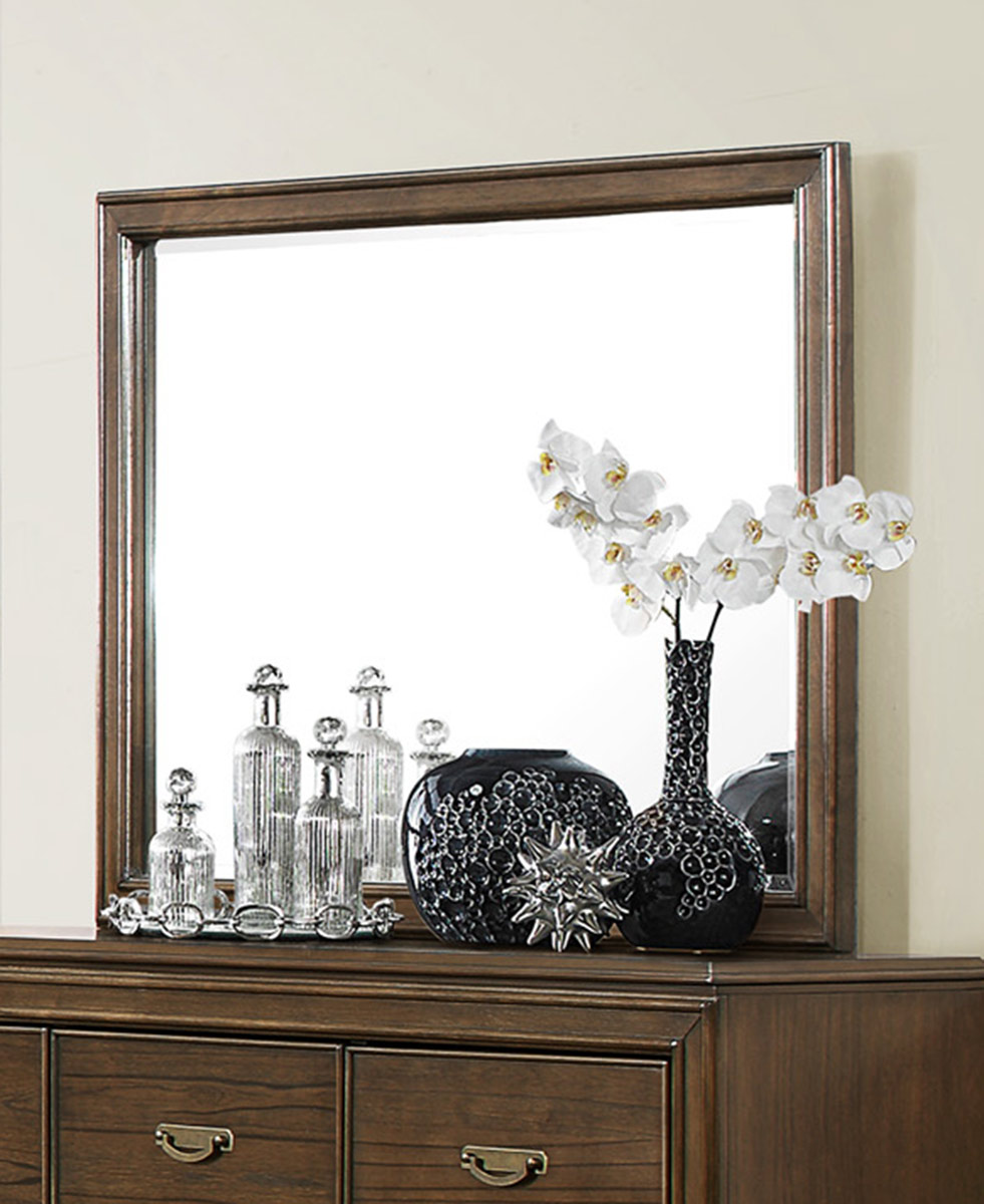 Homelegance Leavitt Mirror - Brown Cherry Homelegance Leavitt Mirror - Brown Cherry