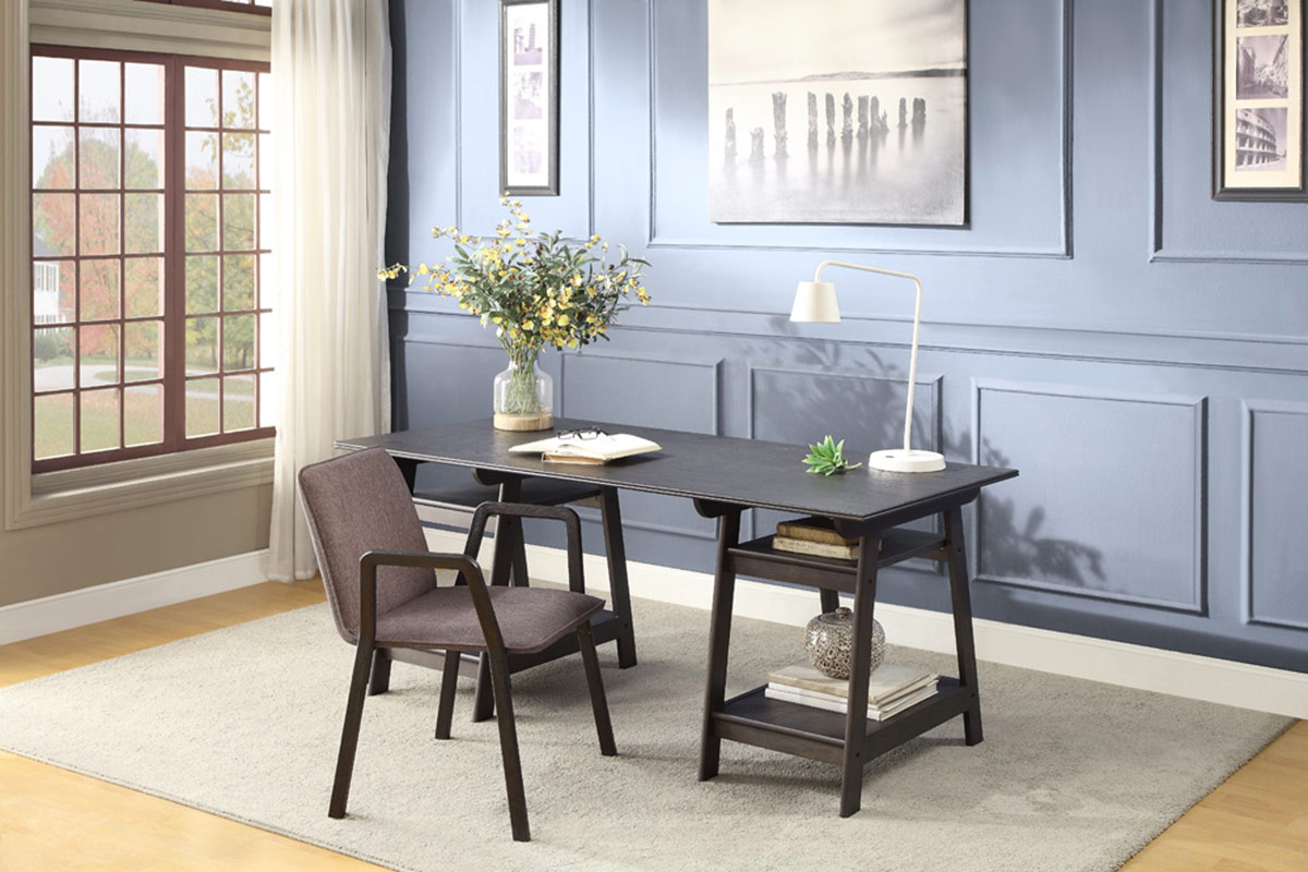 Homelegance Hilles Writing Desk Set - Dark Charcoal Homelegance Hilles Writing Desk Set - Dark Charcoal