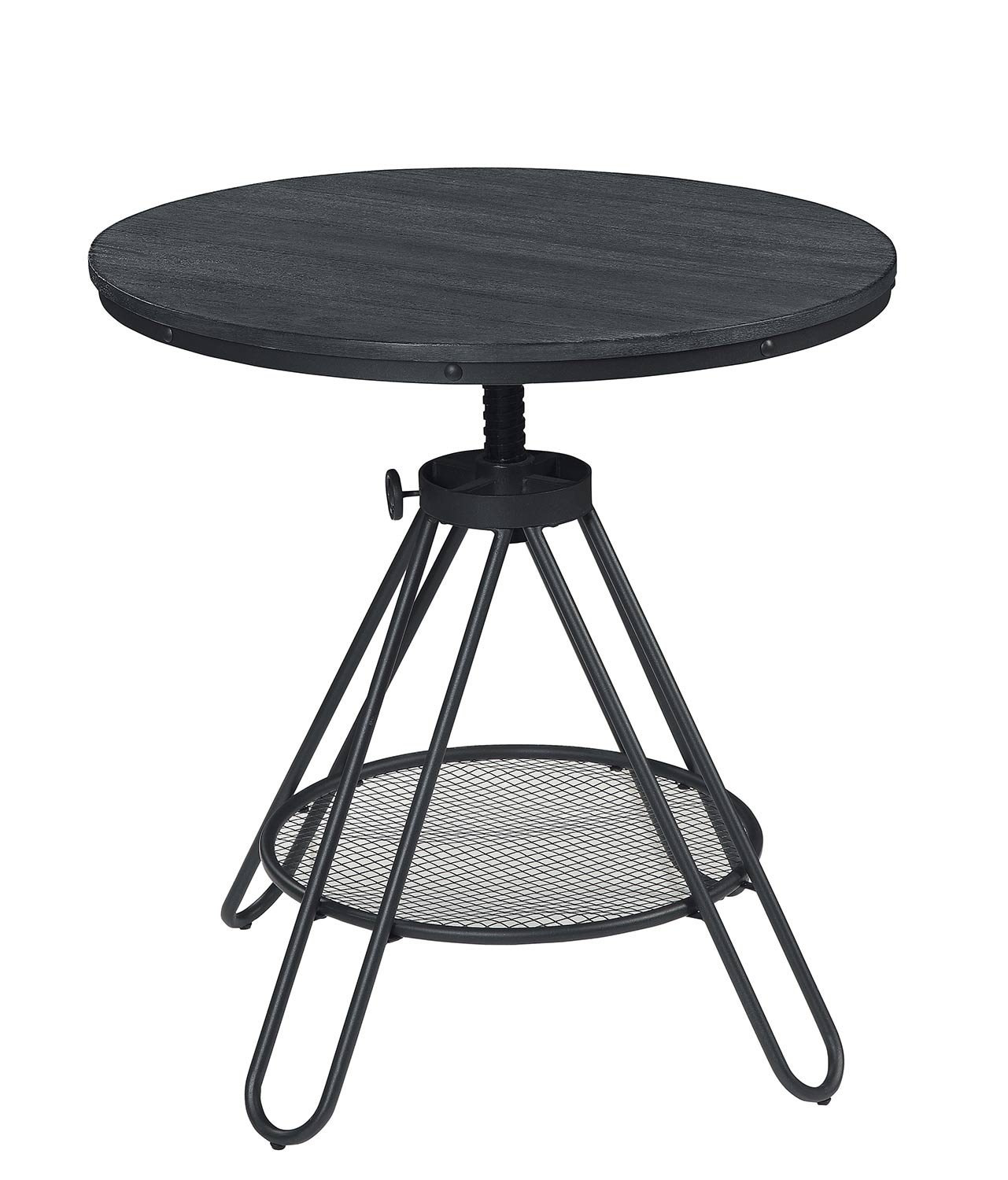 Homelegance Cirrus Adjustable Round Dining Table - Weathered Gray
