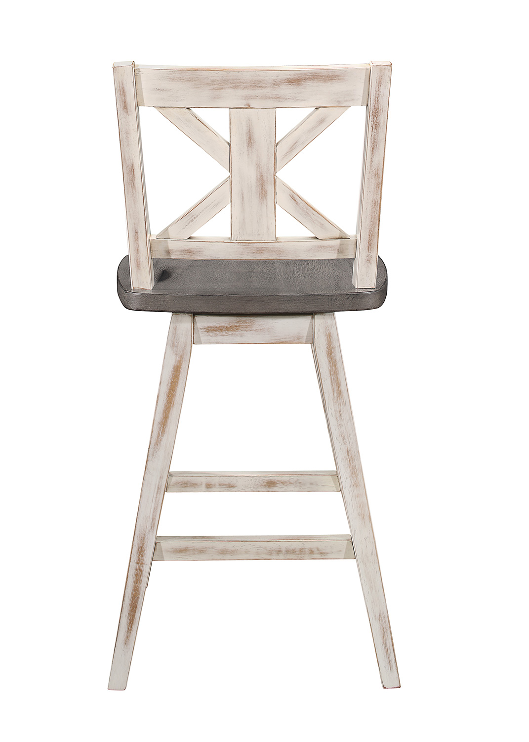 Homelegance Amsonia Swivel Counter Height Chair - White Sandthrough