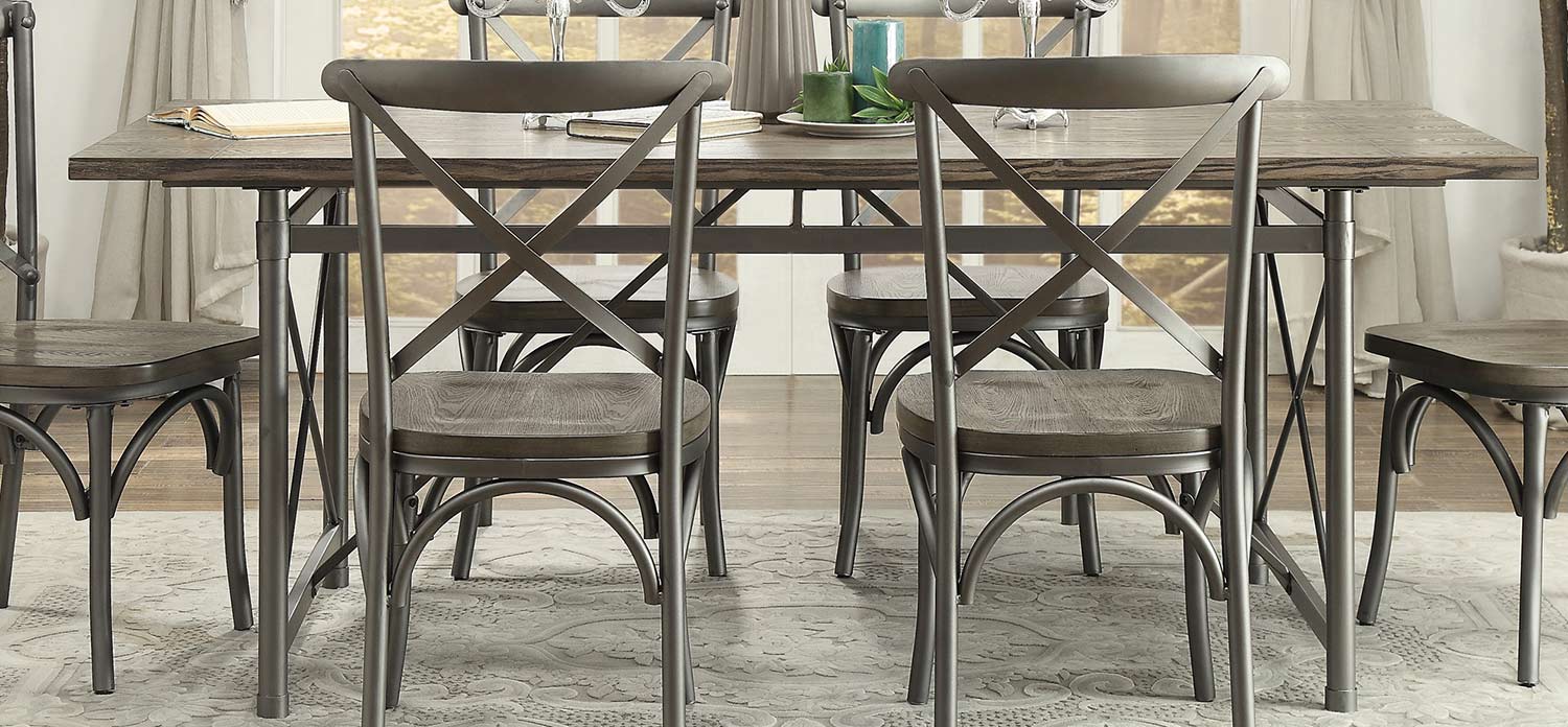 Homelegance Springer Dining Table - Weathered Gray Homelegance Springer Dining Table - Weathered Gray