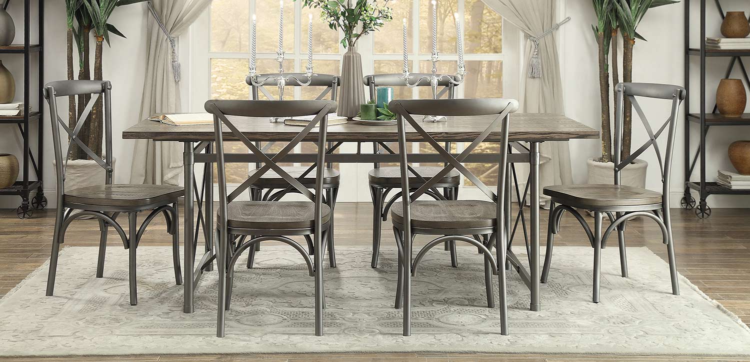 Homelegance Springer Dining Set - Weathered Gray Homelegance Springer Dining Set - Weathered Gray