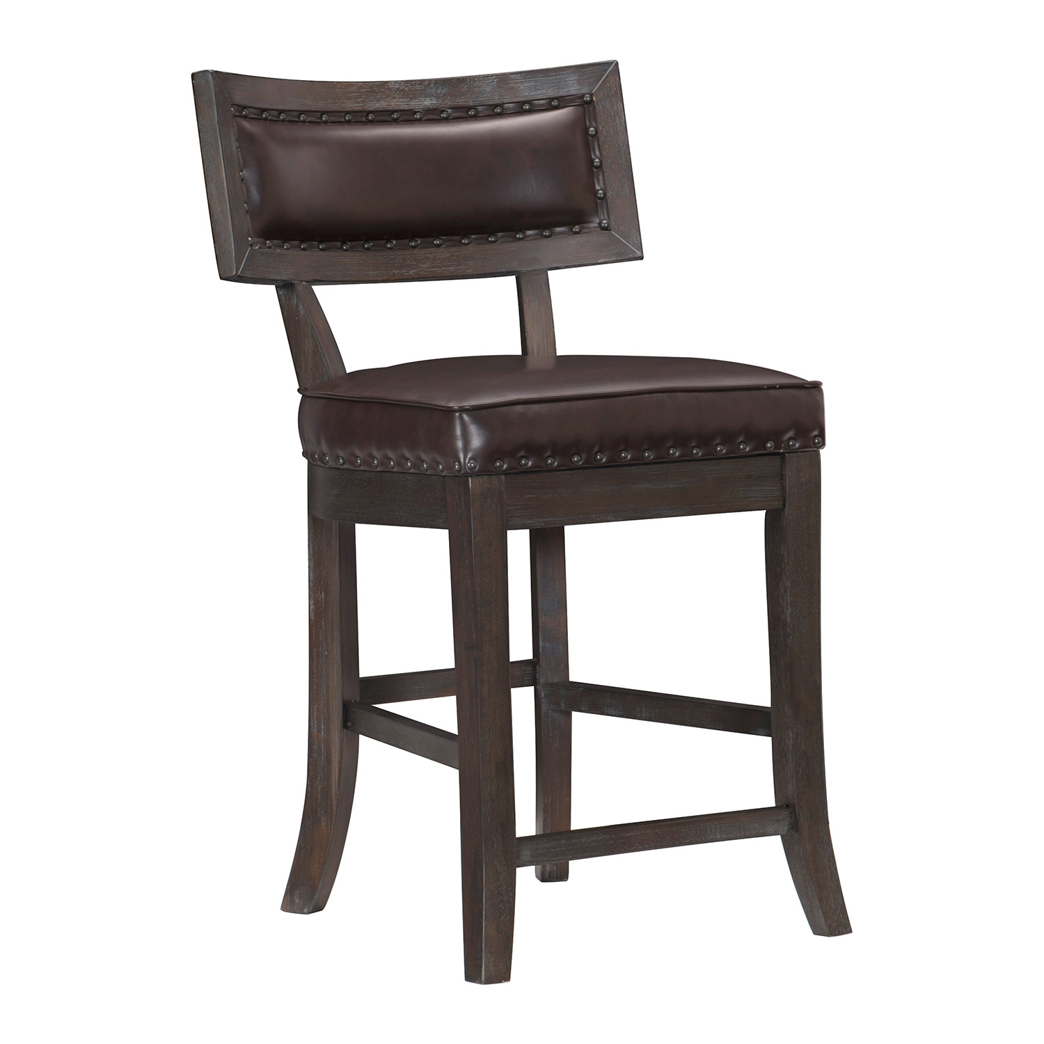 Homelegance Oxton Counter Height Chair - Rustic Brown