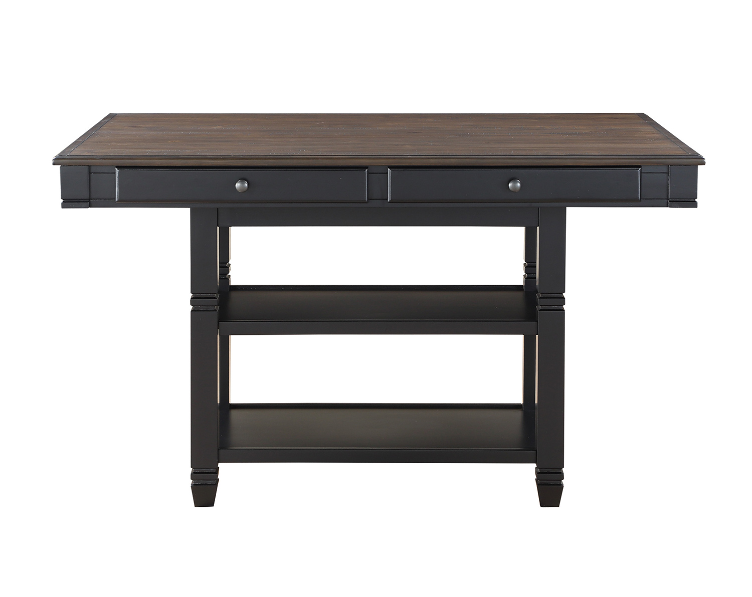 Homelegance Baywater Counter Height Dining Table - Black -Natural