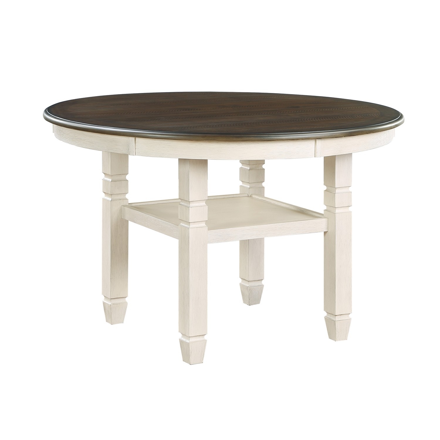 Homelegance Asher Dining Table - Brown/Antique White