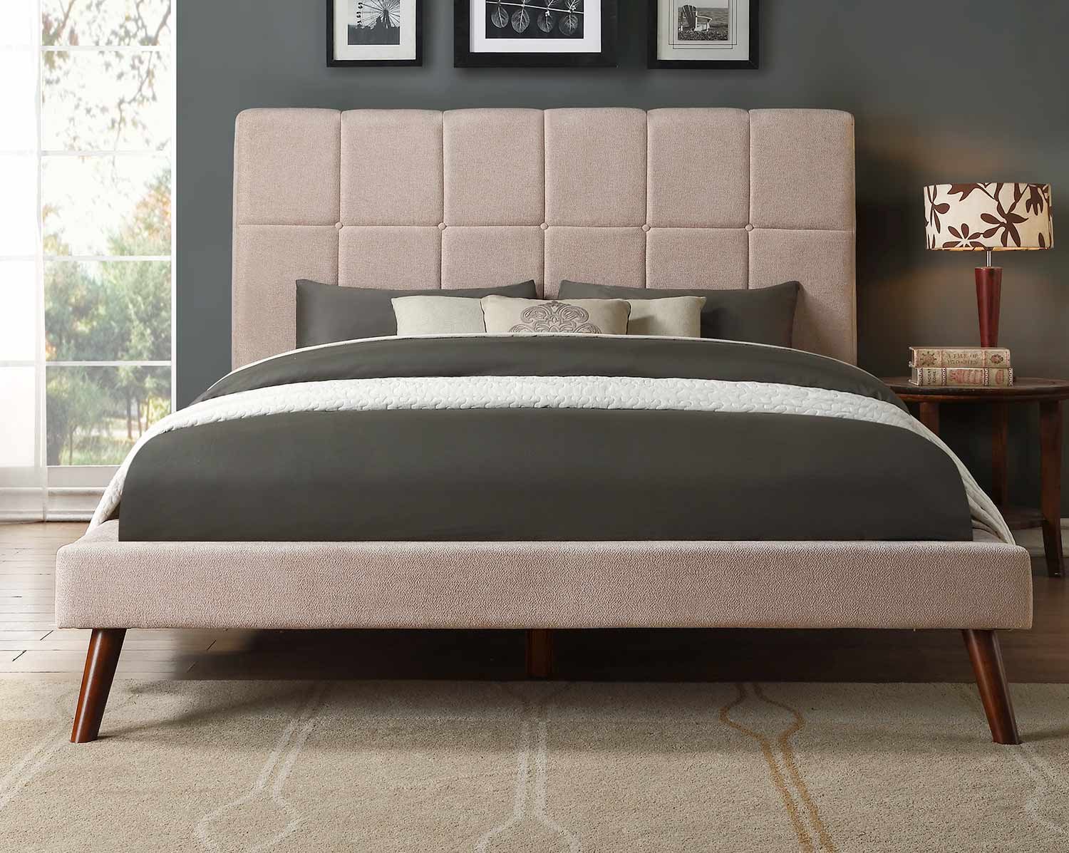 Homelegance Kinsale Platform Bed - Beige Homelegance Kinsale Platform Bed - Beige