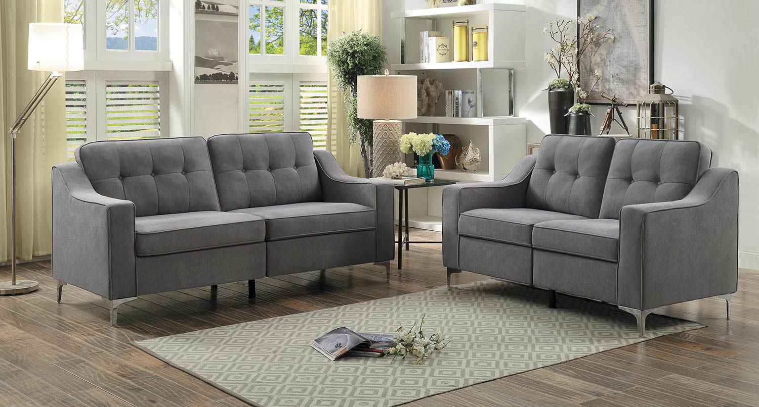 Homelegance Murana Sofa Set - Gray