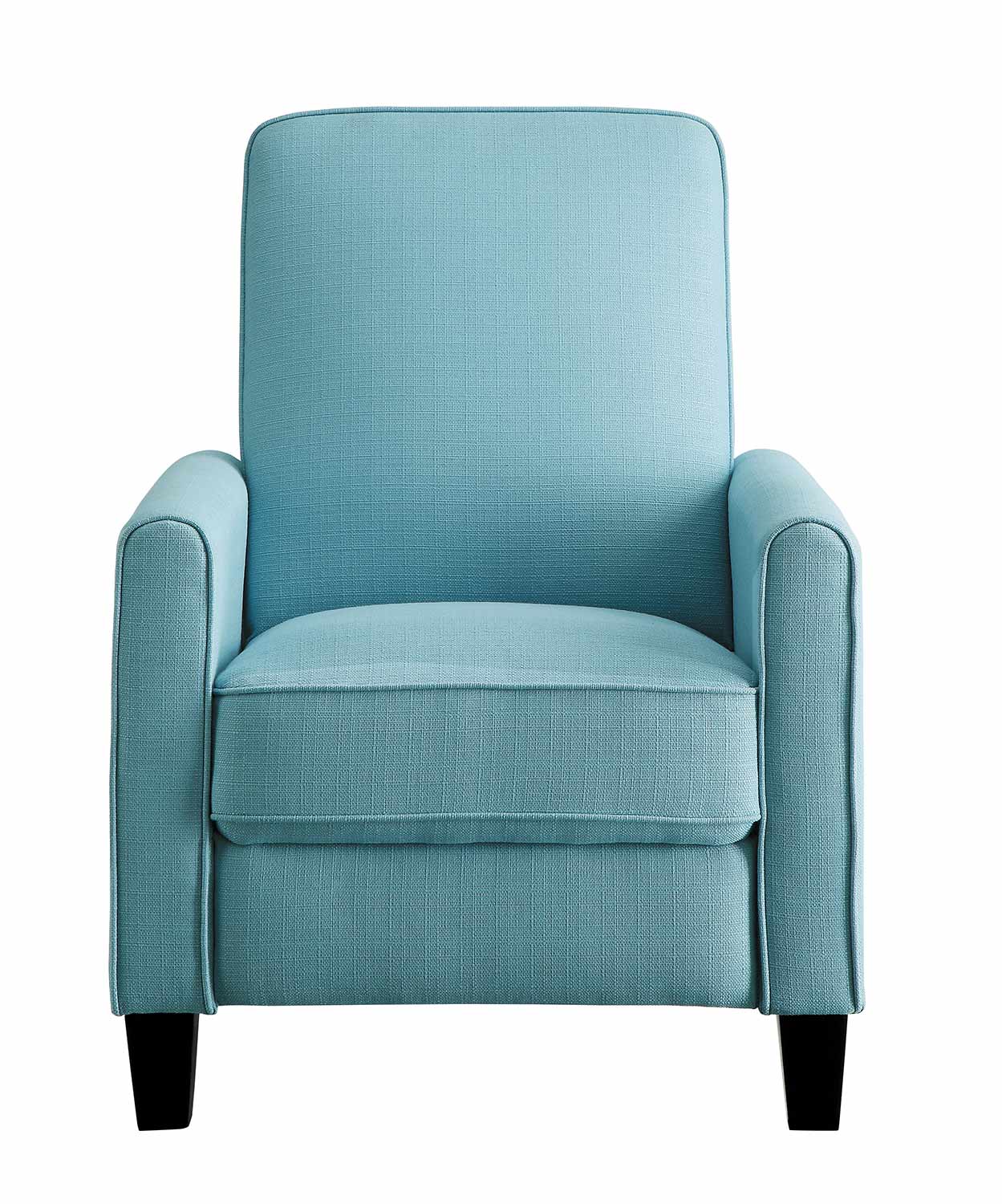 Homelegance Darcel Push Back Reclining Chair - Blue Homelegance Darcel Push Back Reclining Chair - Blue