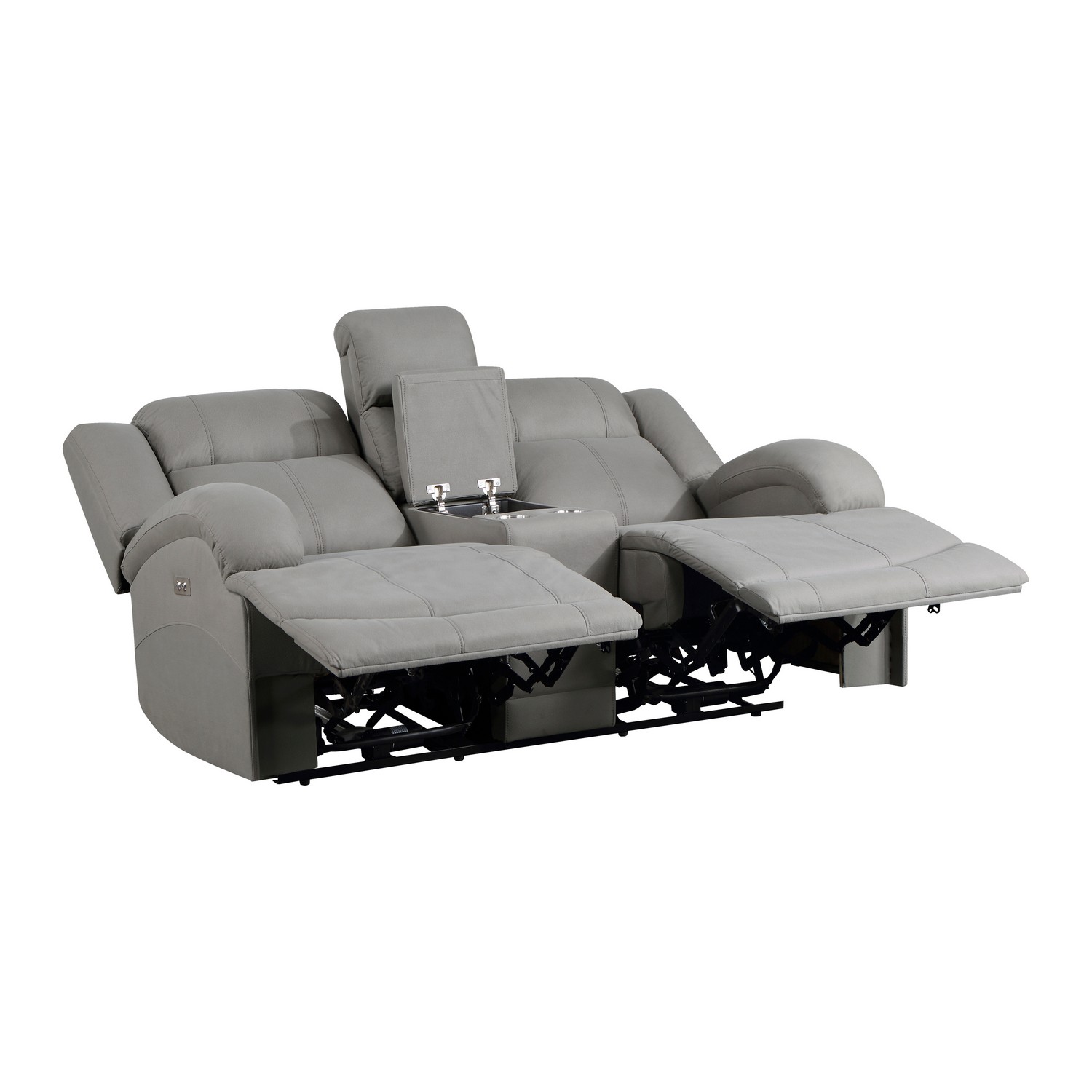 Homelegance Camryn Power Double Reclining Love Seat - Gray