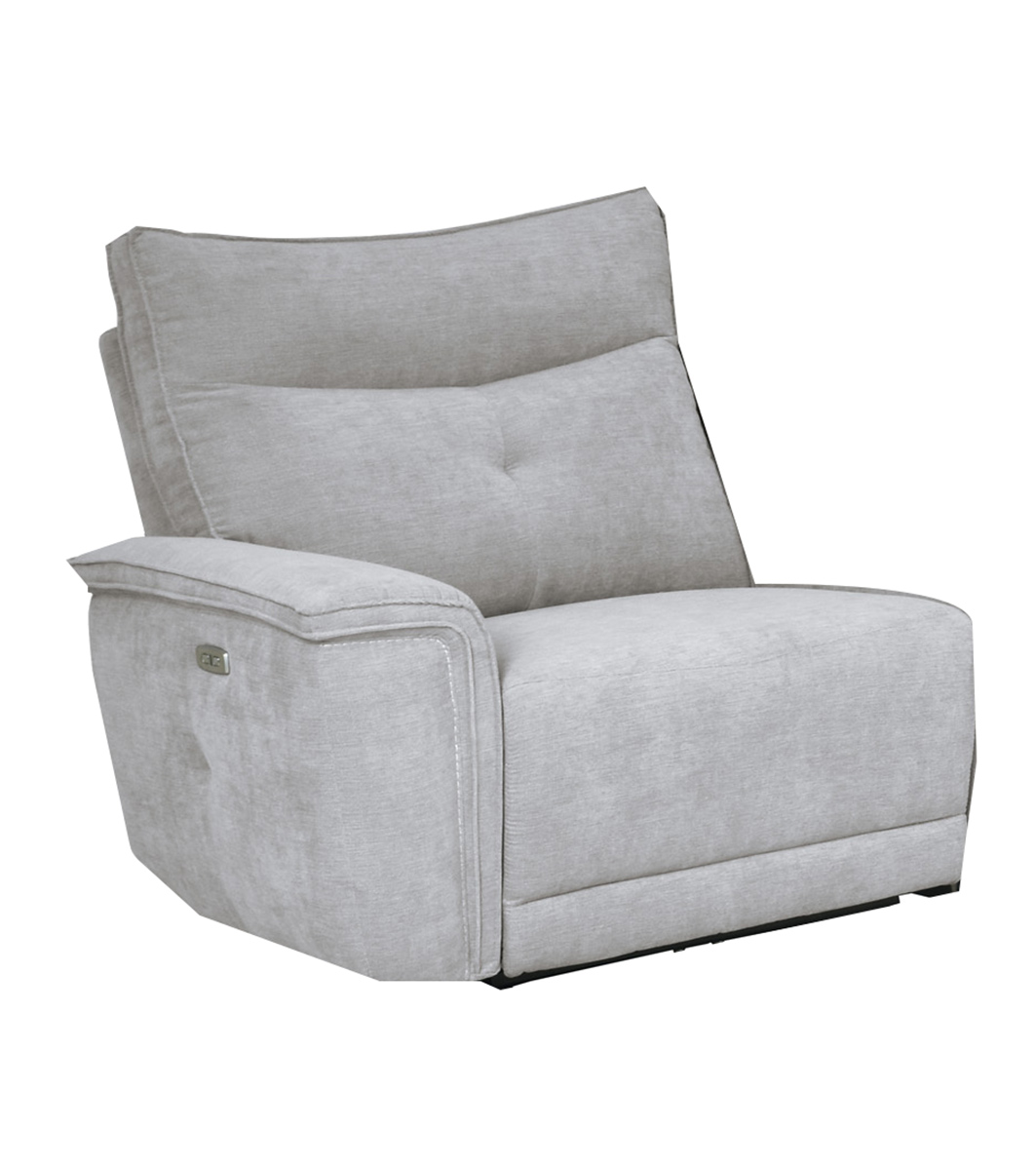 Homelegance Tesoro Power Left Side Reclining Chair with Power Headrest - Mist Gray