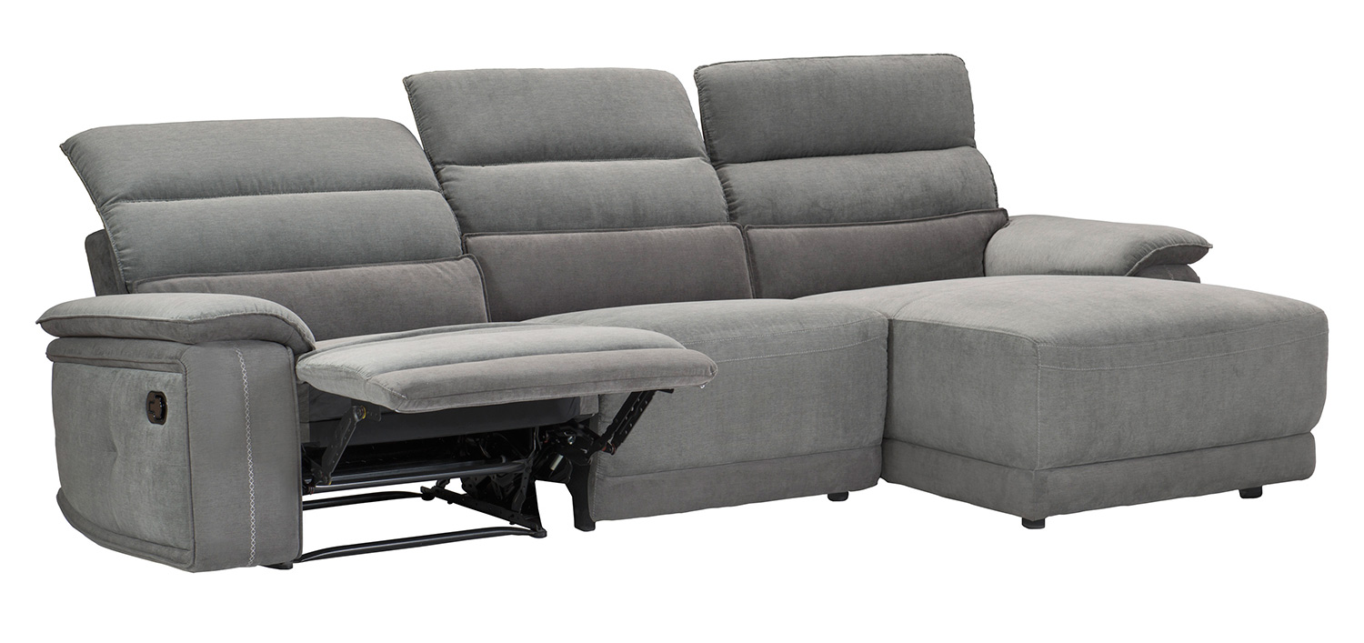 Homelegance Ember Reclining Sectional Sofa Set - Dark Gray