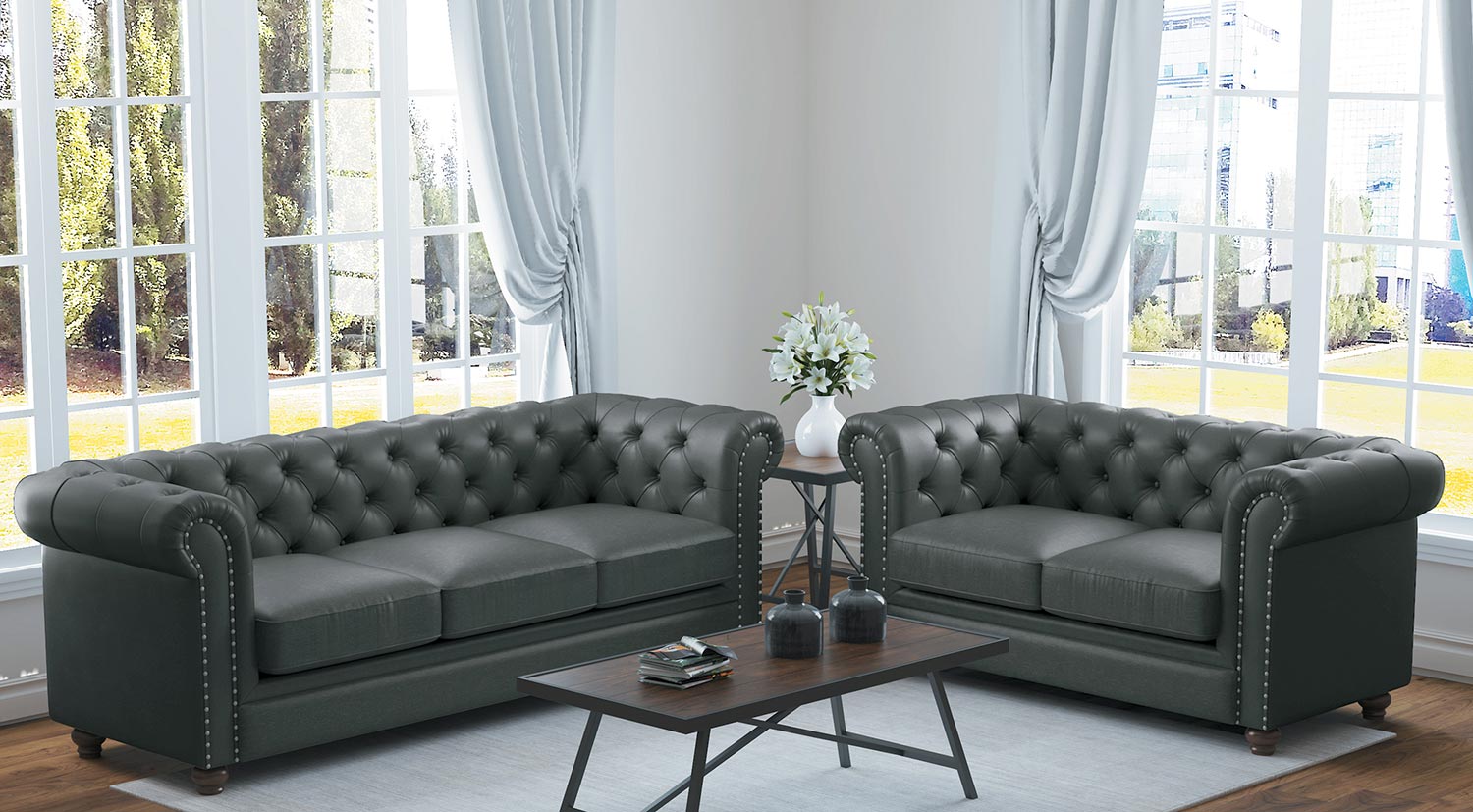 Homelegance Wallstone Sofa Set - Gray Homelegance Wallstone Sofa Set - Gray