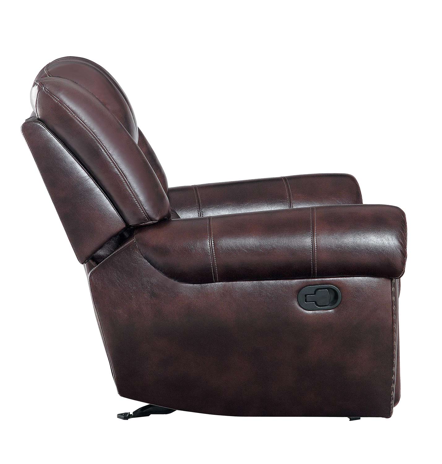 Homelegance Center Hill Glider Reclining Chair - Dark Brown