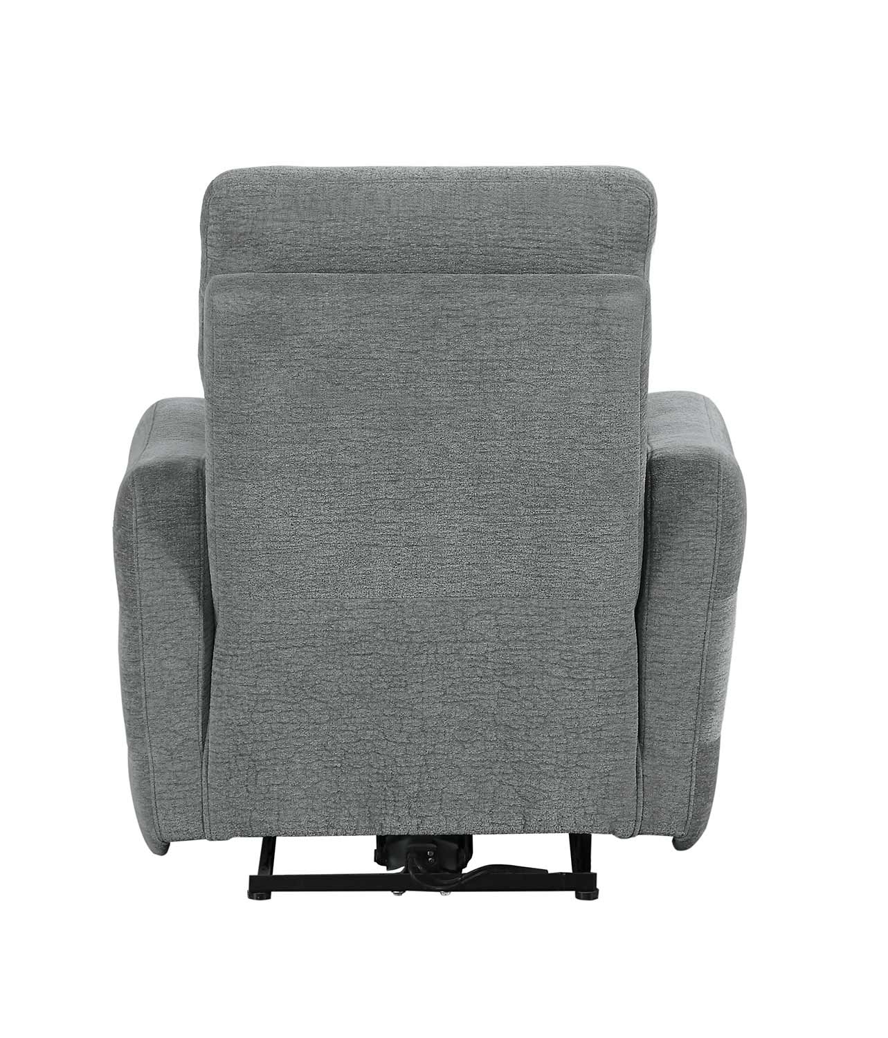 Homelegance Edition Power Lay Flat Reclining Chair with Power Headrest - Dove