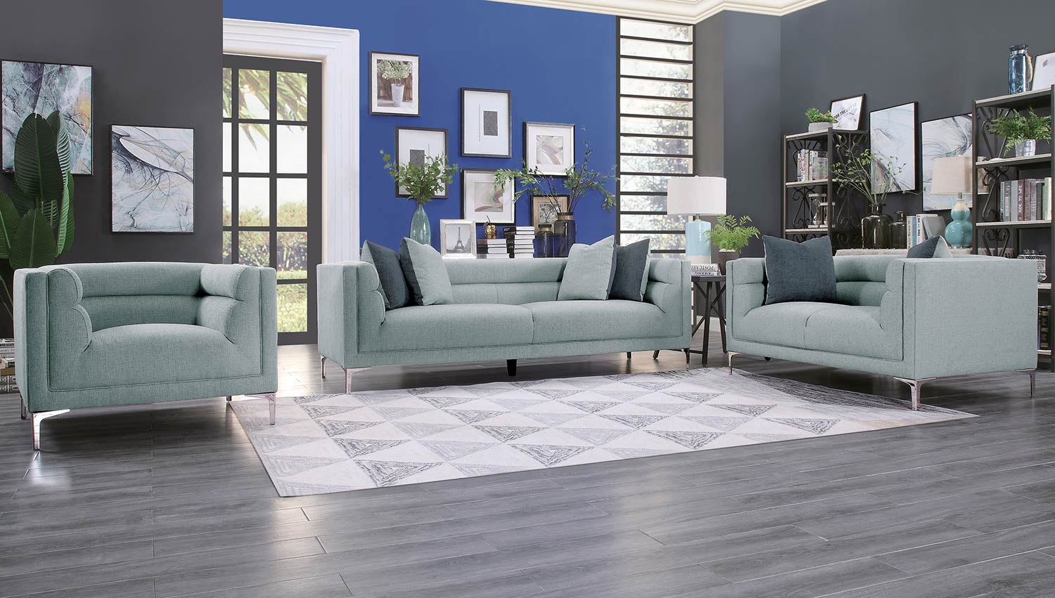 Homelegance Vernice Sofa Set - Light fog gray Homelegance Vernice Sofa Set - Light fog gray