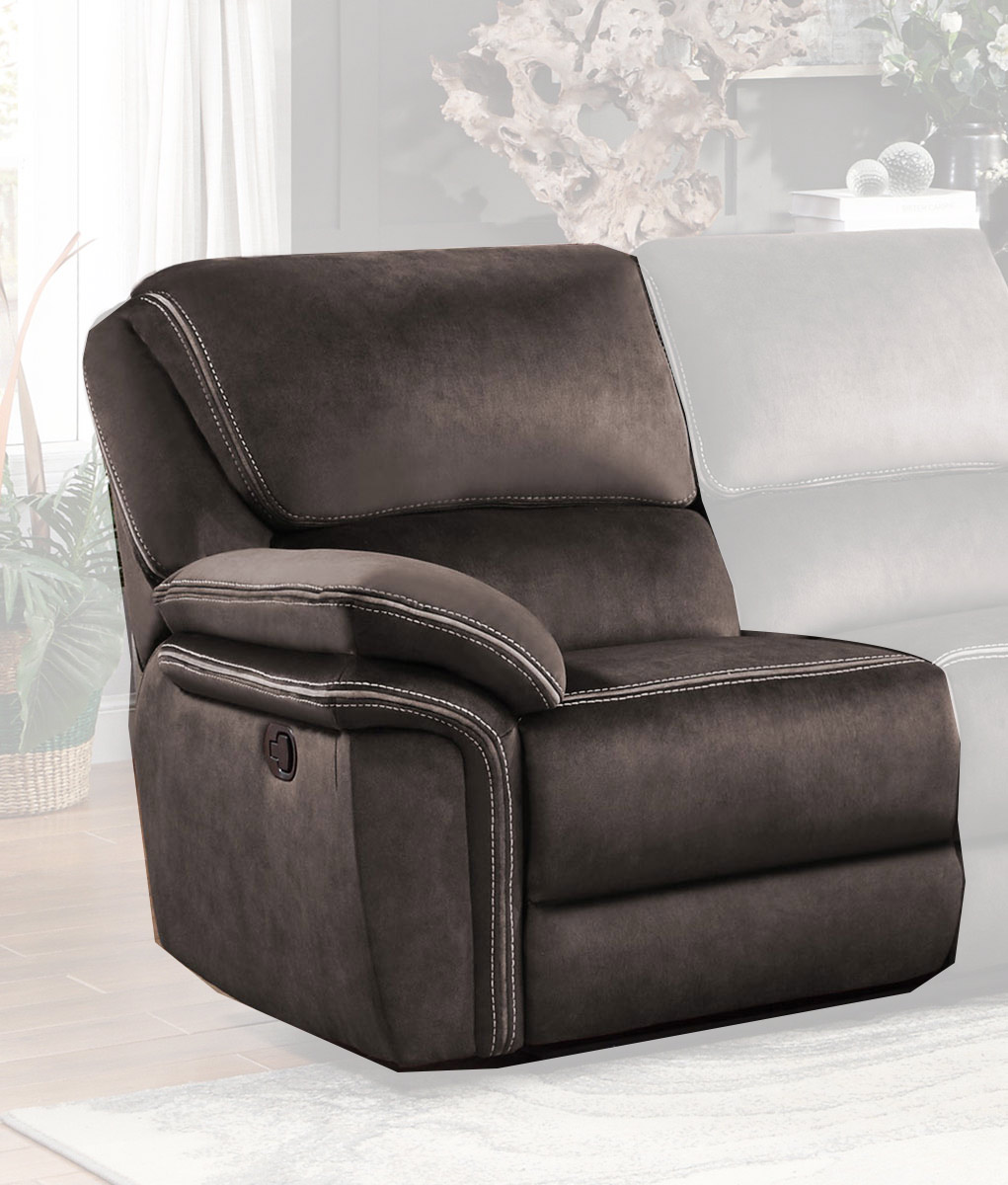 Homelegance Bronagh Left Side Reclining Love Seat - Chocolate Homelegance Bronagh Left Side Reclining Love Seat - Chocolate