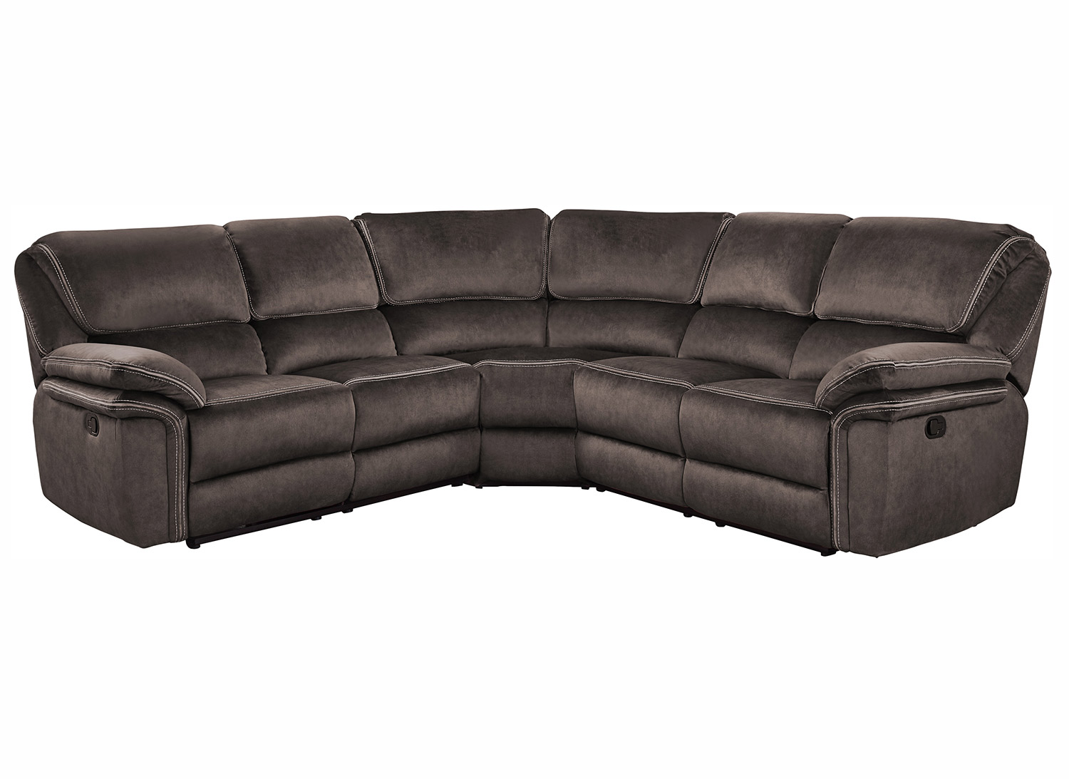 Homelegance Bronagh Reclining Sectional Sofa Set - Chocolate Homelegance Bronagh Reclining Sectional Sofa Set - Chocolate