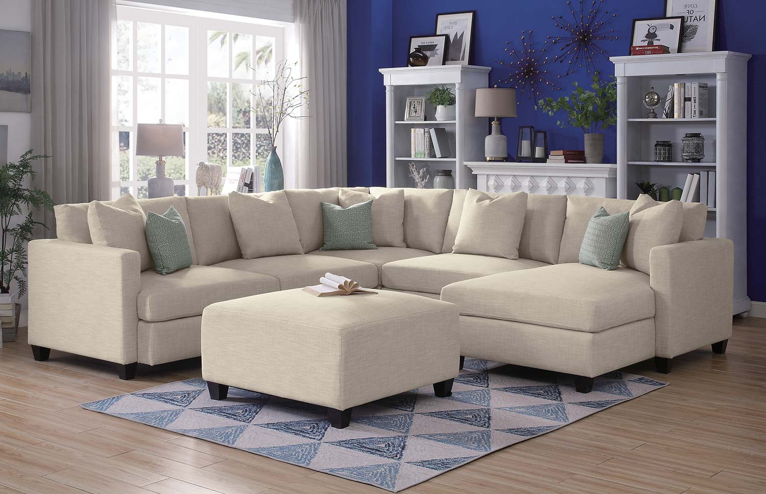 Homelegance Southgate Sectional Sofa Set - Ivory Homelegance Southgate Sectional Sofa Set - Ivory
