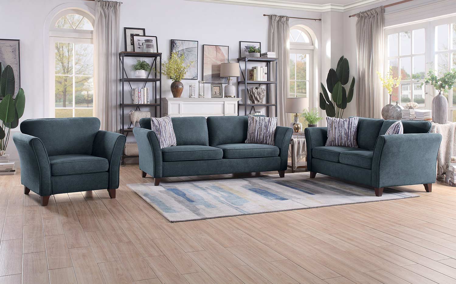 Homelegance Barberton Sofa Set - Dark gray