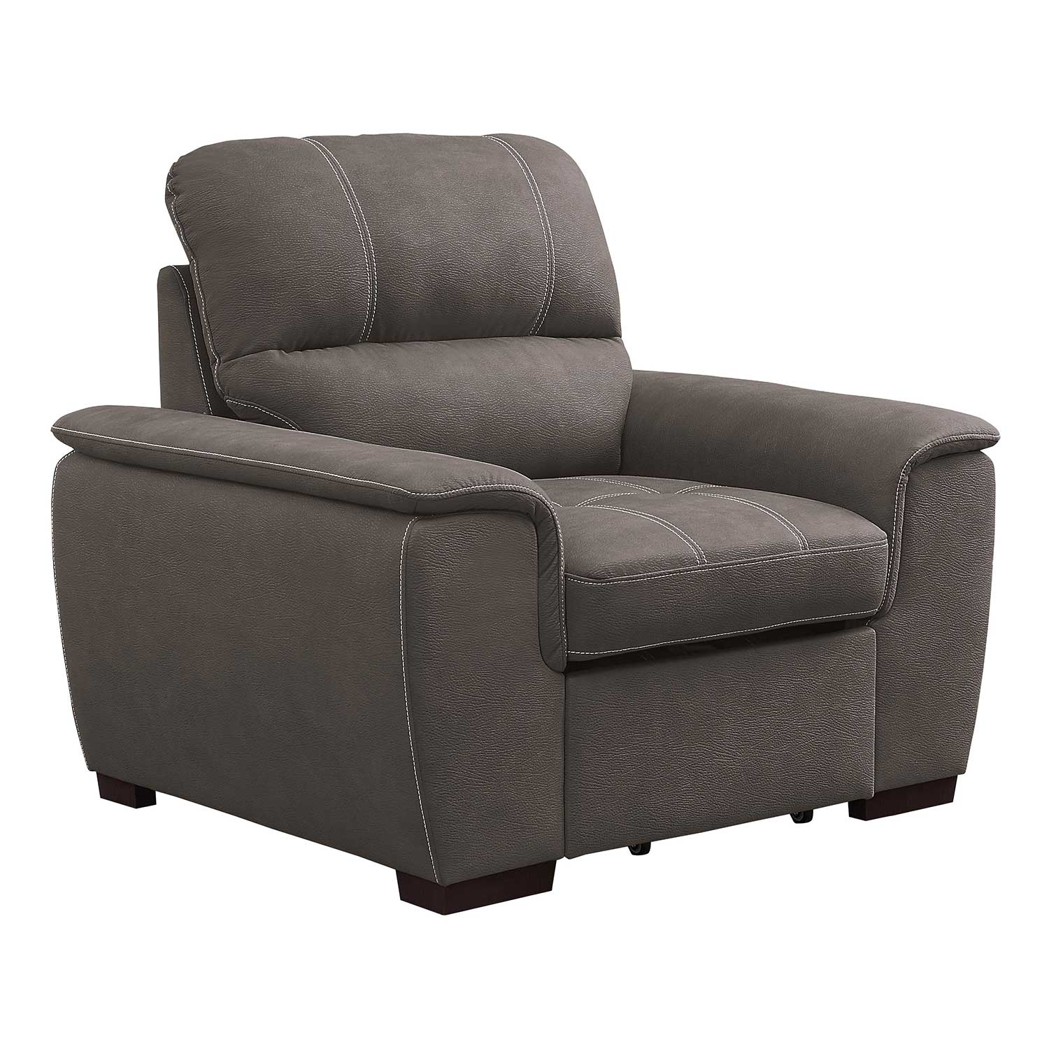 Homelegance Andes Chair with Pull-out Ottoman - Taupe