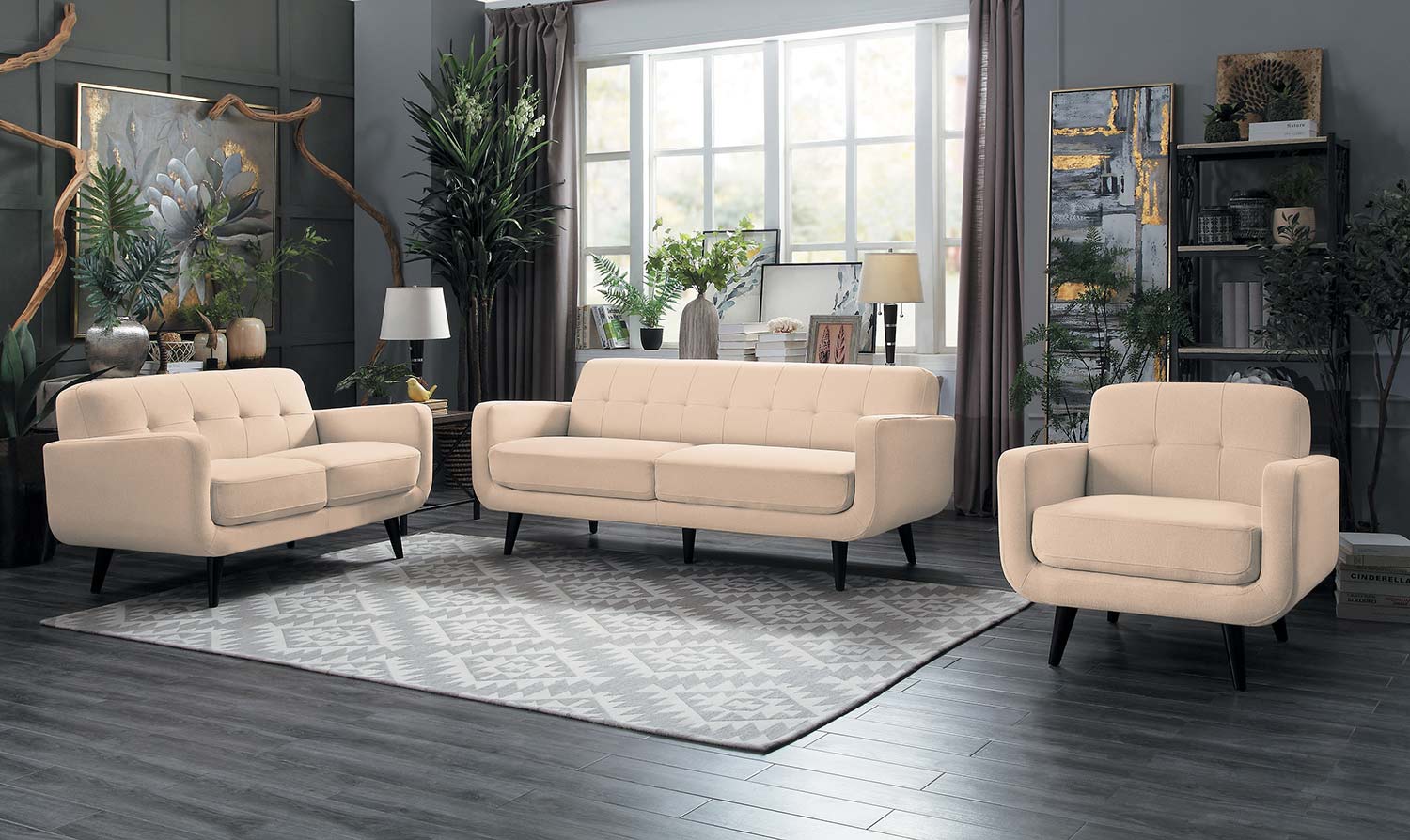 Homelegance Monroe Sofa Set - Beige Homelegance Monroe Sofa Set - Beige