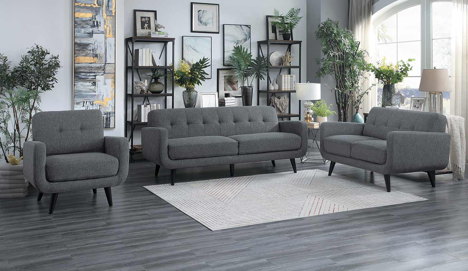 Homelegance Monroe Sofa Set - Gray Homelegance Monroe Sofa Set - Gray