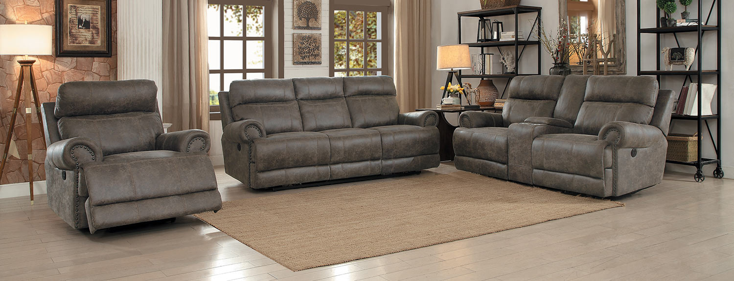 Homelegance Aggiano Reclining Sofa Set - Dark Brown Homelegance Aggiano Reclining Sofa Set - Dark Brown