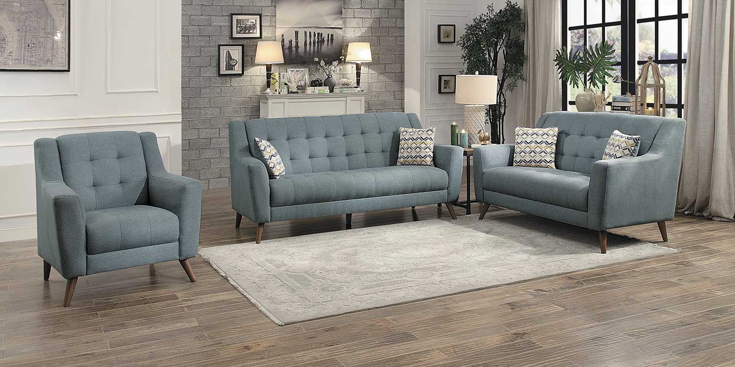 Homelegance Basenji Sofa Set - Gray Homelegance Basenji Sofa Set - Gray