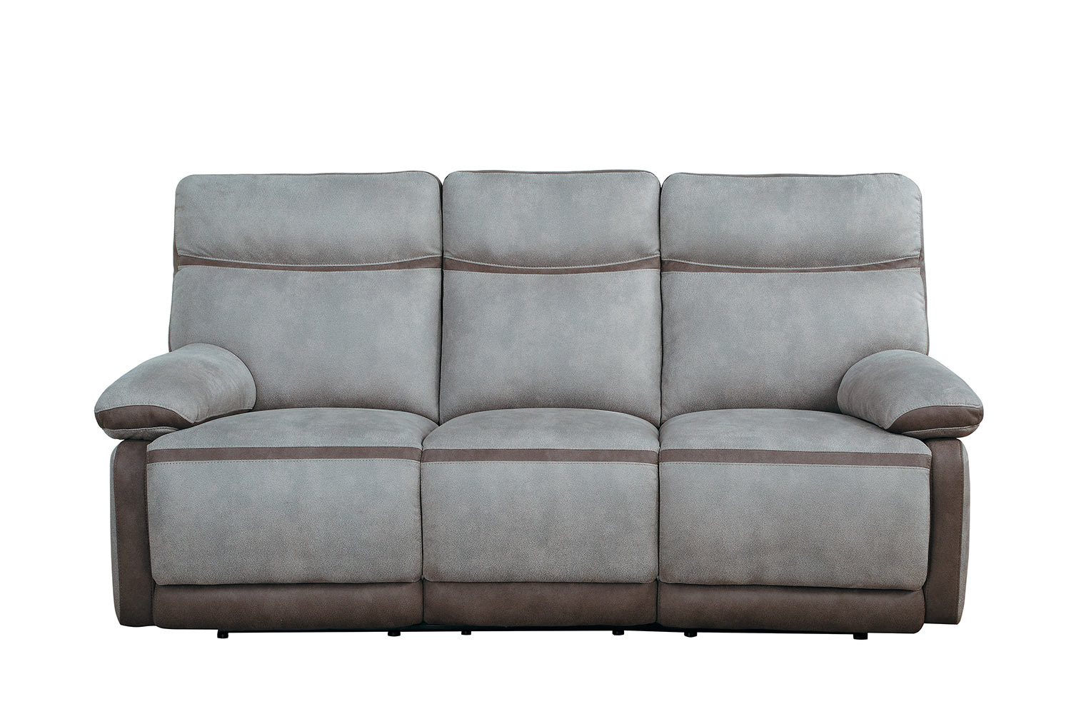 Homelegance Barilotto Power Double Reclining Sofa With Power Headrests - Gray
