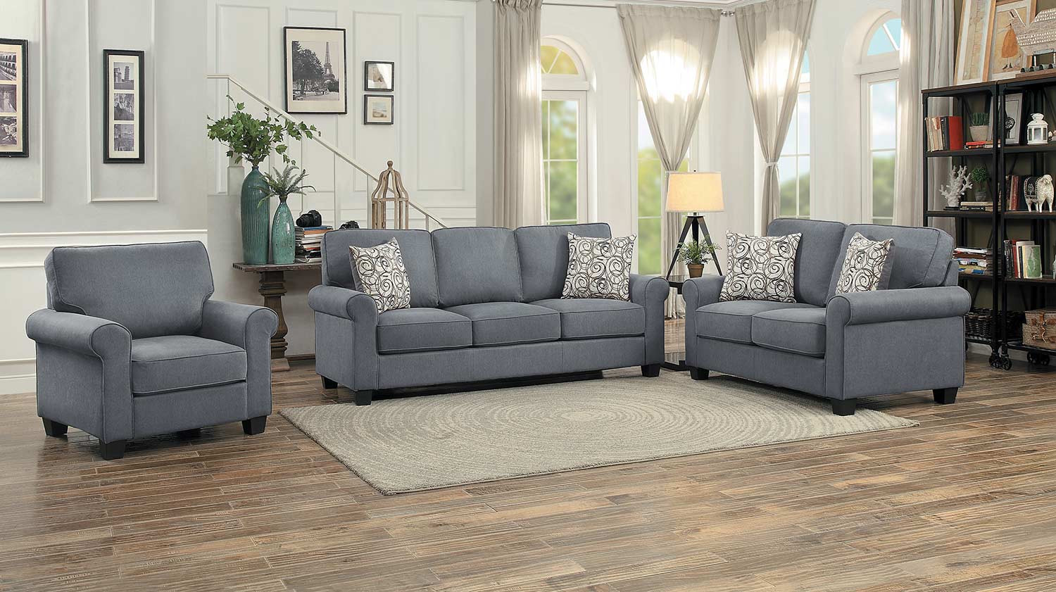 Homelegance Selkirk Sofa Set - Gray Homelegance Selkirk Sofa Set - Gray