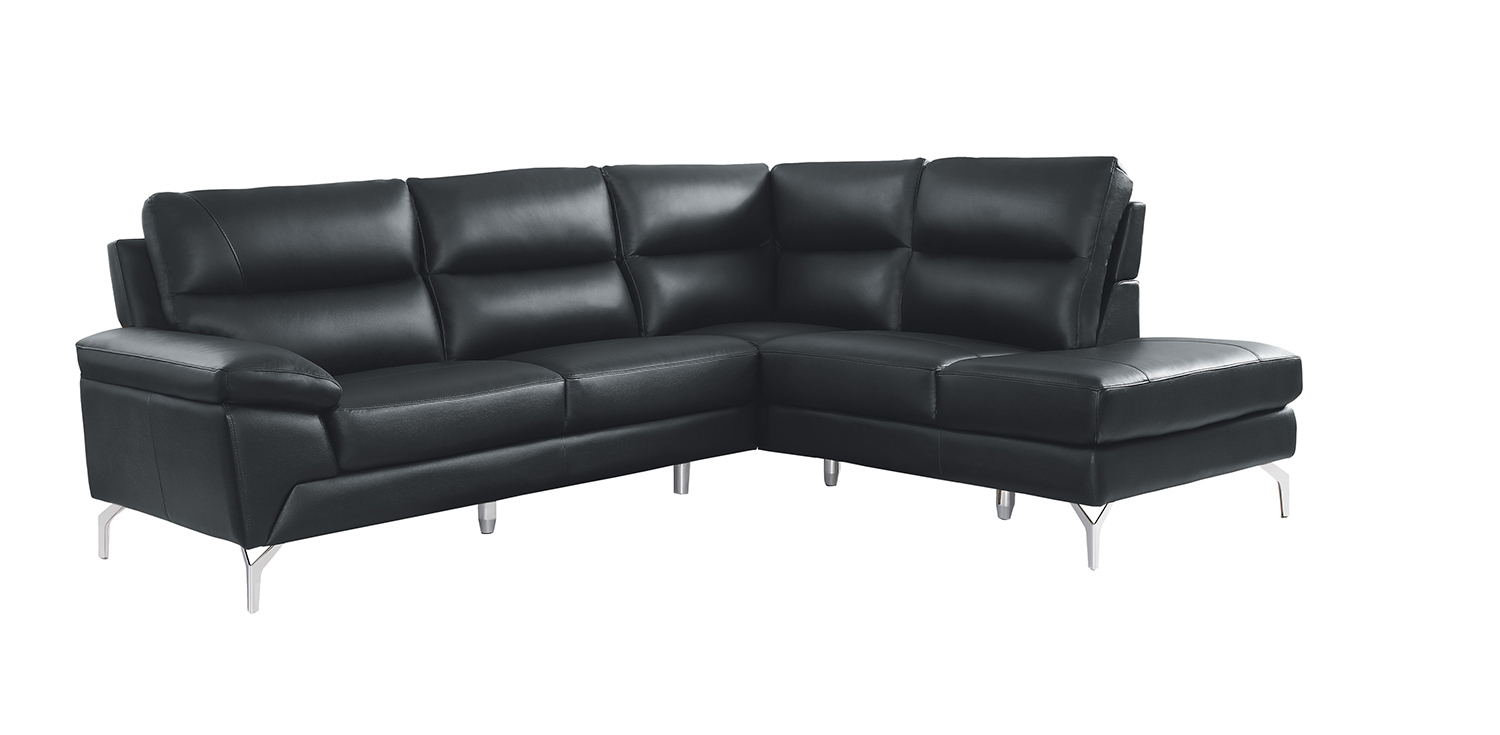Homelegance Cairn Sectional Sofa Set - Black Homelegance Cairn Sectional Sofa Set - Black